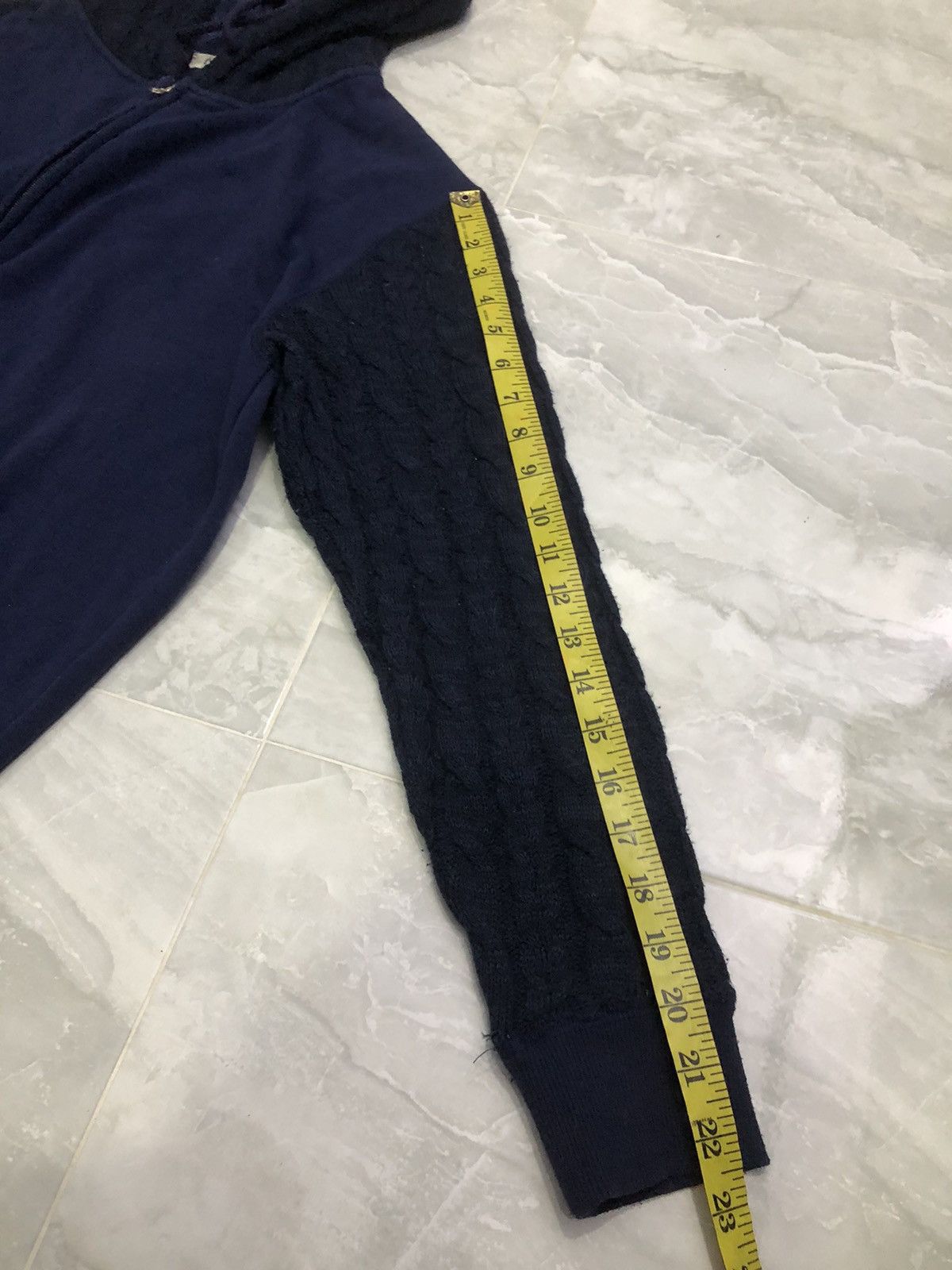 Japanese Brand Viccess Cable Knit Sleeve & Hood Zip Hoodie Size US L / EU 52-54 / 3 - 14 Thumbnail