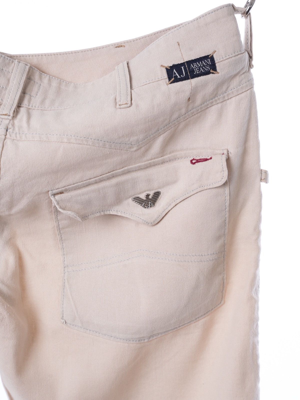 Armani Armani 1990s vintage linen baggy pants Size US 34 / EU 50 - 3 Thumbnail