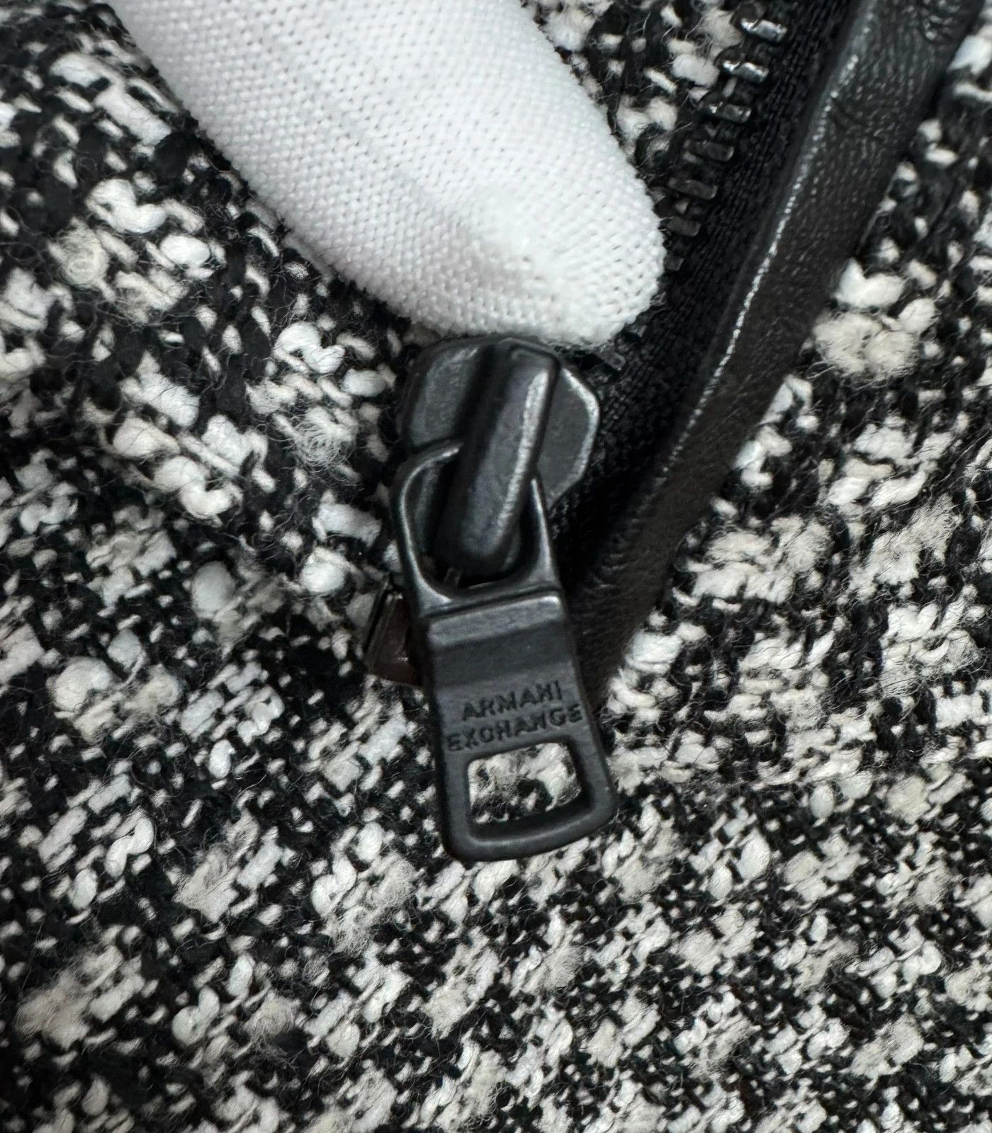 Armani Exchange Armani Exchange Tweed Wool Biker Jacket size XS Size XS / US 0-2 / IT 36-38 - 17 Thumbnail