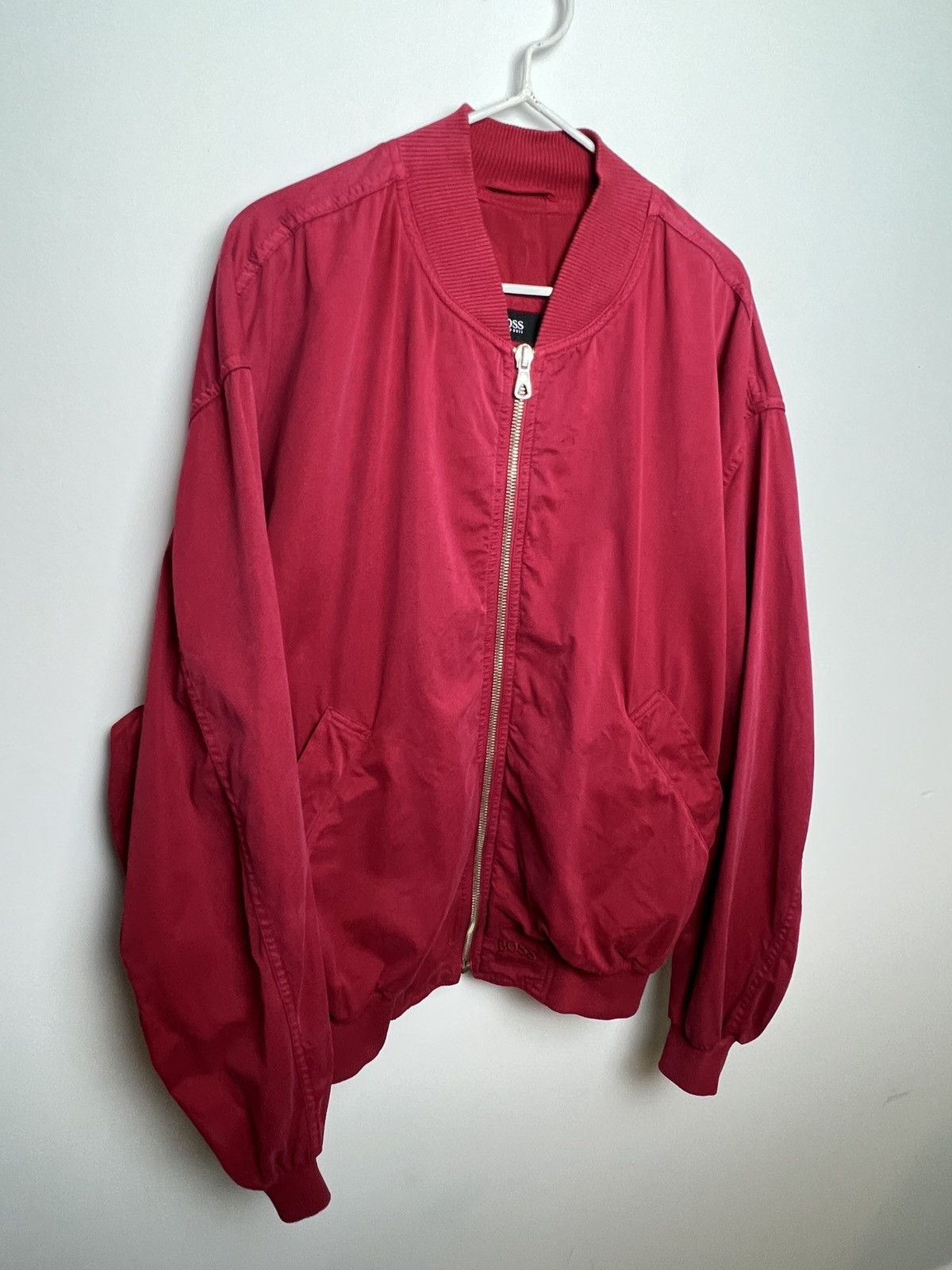 Hugo Boss boss y2k vintage cherry red skinhead bomber jacket Size US L / EU 52-54 / 3 - 7 Thumbnail