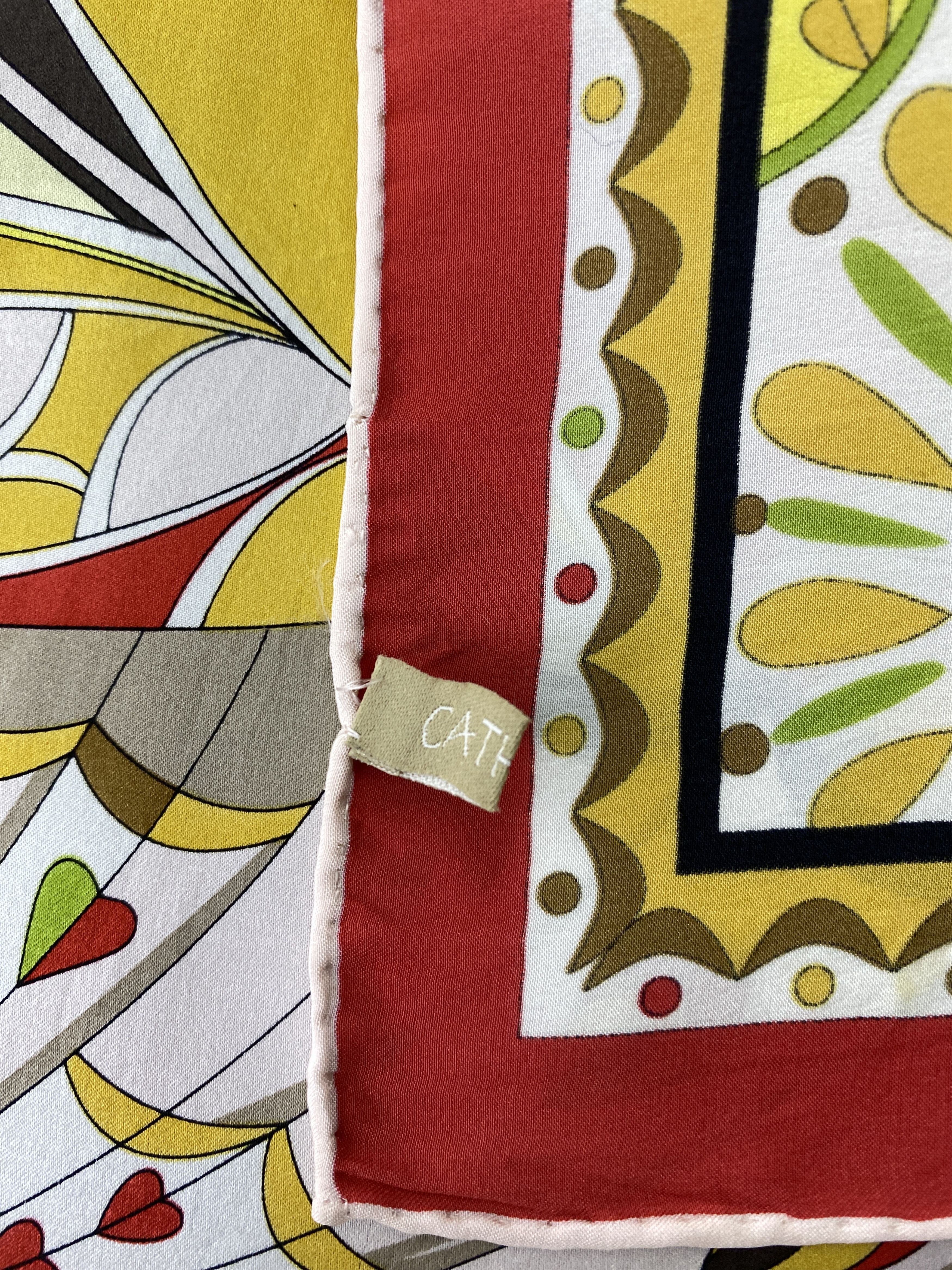 Japanese Brand 90s Cathaya Silk Handkerchief Bandana Neckerchief HKC0687 Size ONE SIZE - 8 Thumbnail