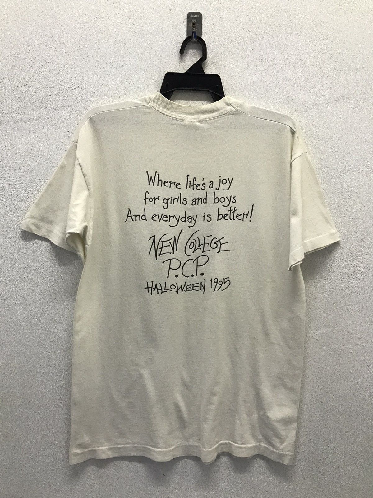 Fruit Of The Loom × Vintage Vintage Fruit Of The Loom New College PCP Haloween1995 Shirt Size US L / EU 52-54 / 3 - 2 Thumbnail