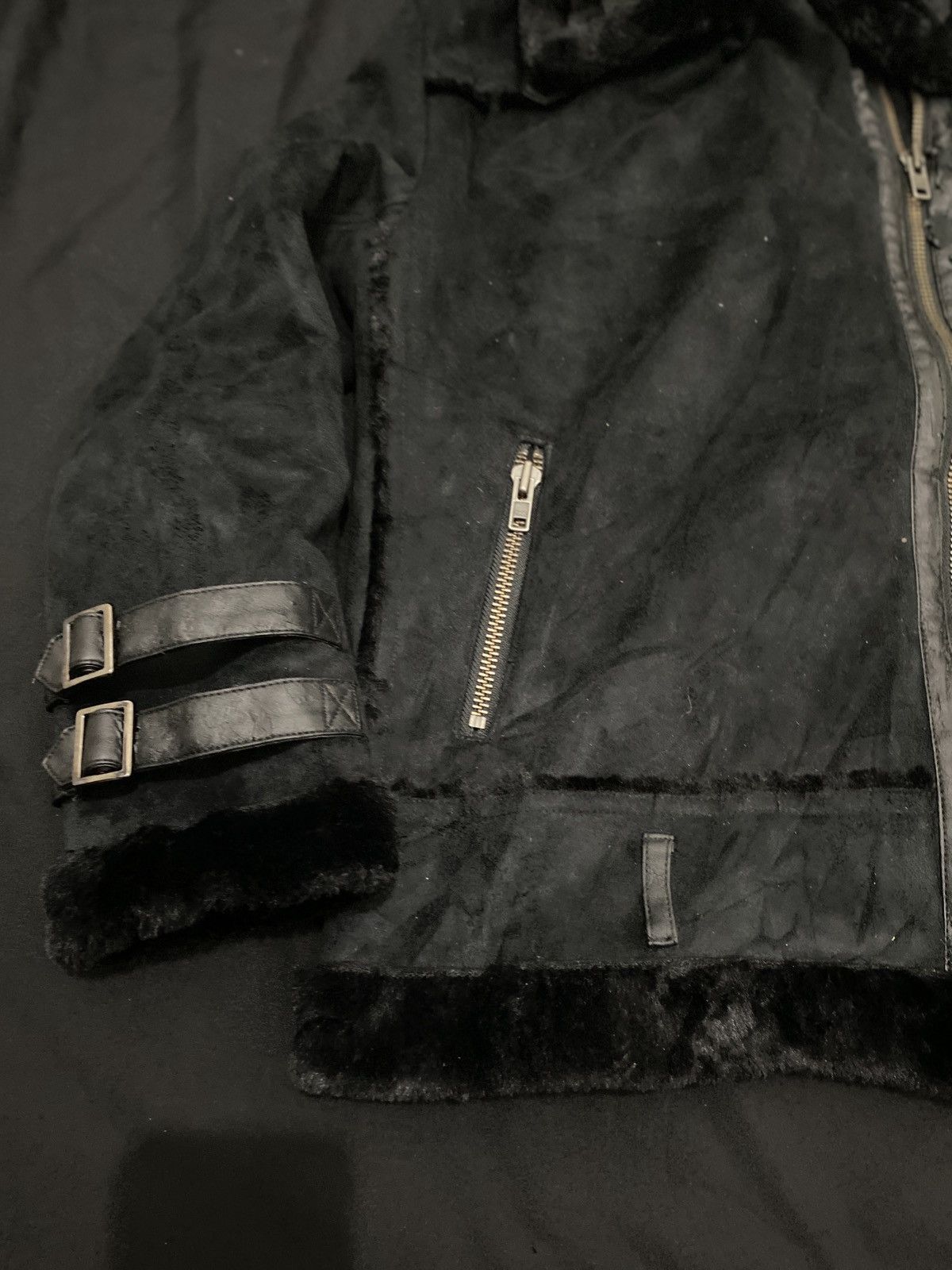 14th Addiction Vintage Buona Giornata Faux Fur Suede leather jacket Size US M / EU 48-50 / 2 - 4 Thumbnail