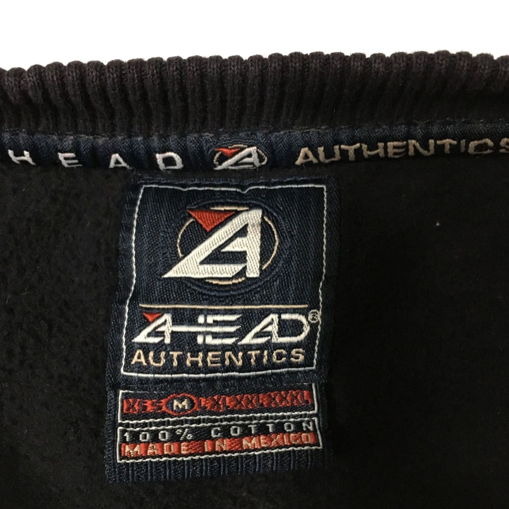 Vintage VINTAGE ahead Sweater Womens M Pullover Casual White Embroidered Logo Sweater (Y2K) Size M / US 6-8 / IT 42-44 - 6 Thumbnail