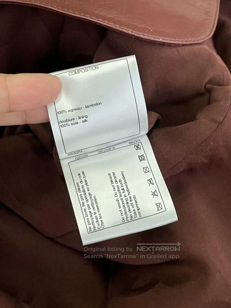 Chanel Chanel 22K Bordeaux Red Leather Jacket . Size US M / EU 48-50 / 2 - 7 Thumbnail