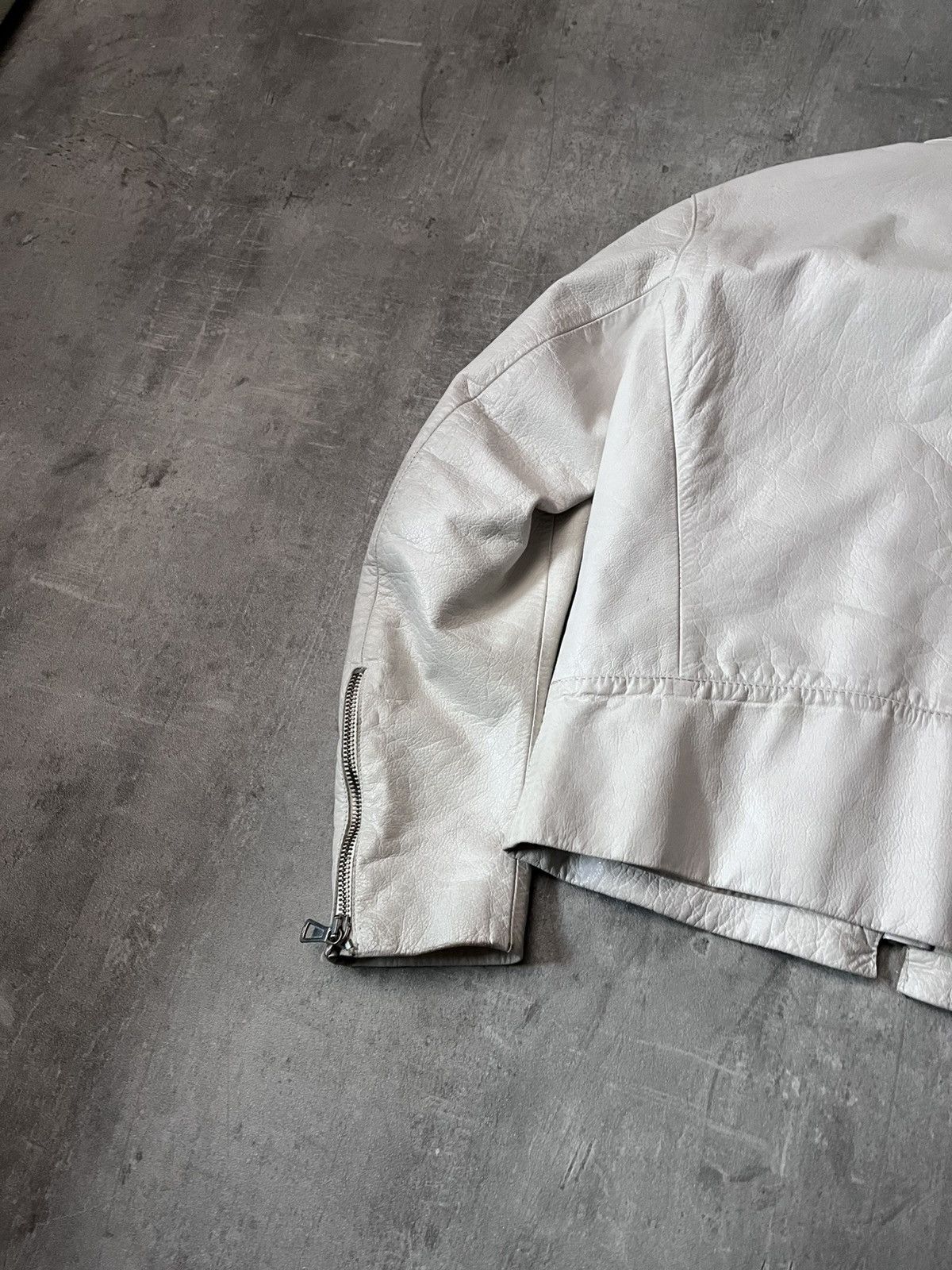 Maison Margiela Maison Margiela S/S 2008 5-zip White Leather Jacket Size US L / EU 52-54 / 3 - 13 Thumbnail