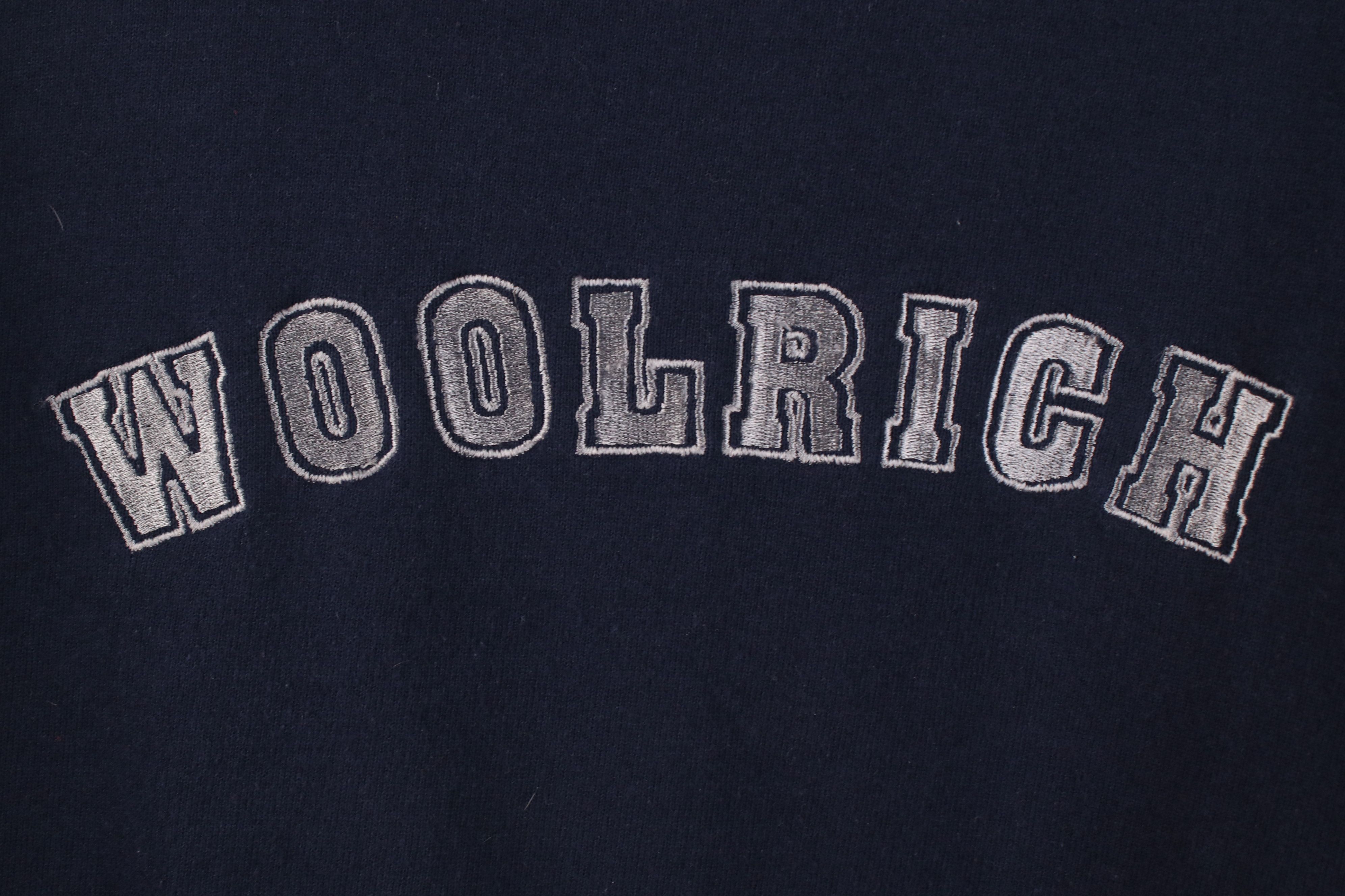 Woolrich Woolen Mills Vintage 90s Woolrich Spell Out Crewneck Sweatshirt Blue USA Size US M / EU 48-50 / 2 - 4 Thumbnail
