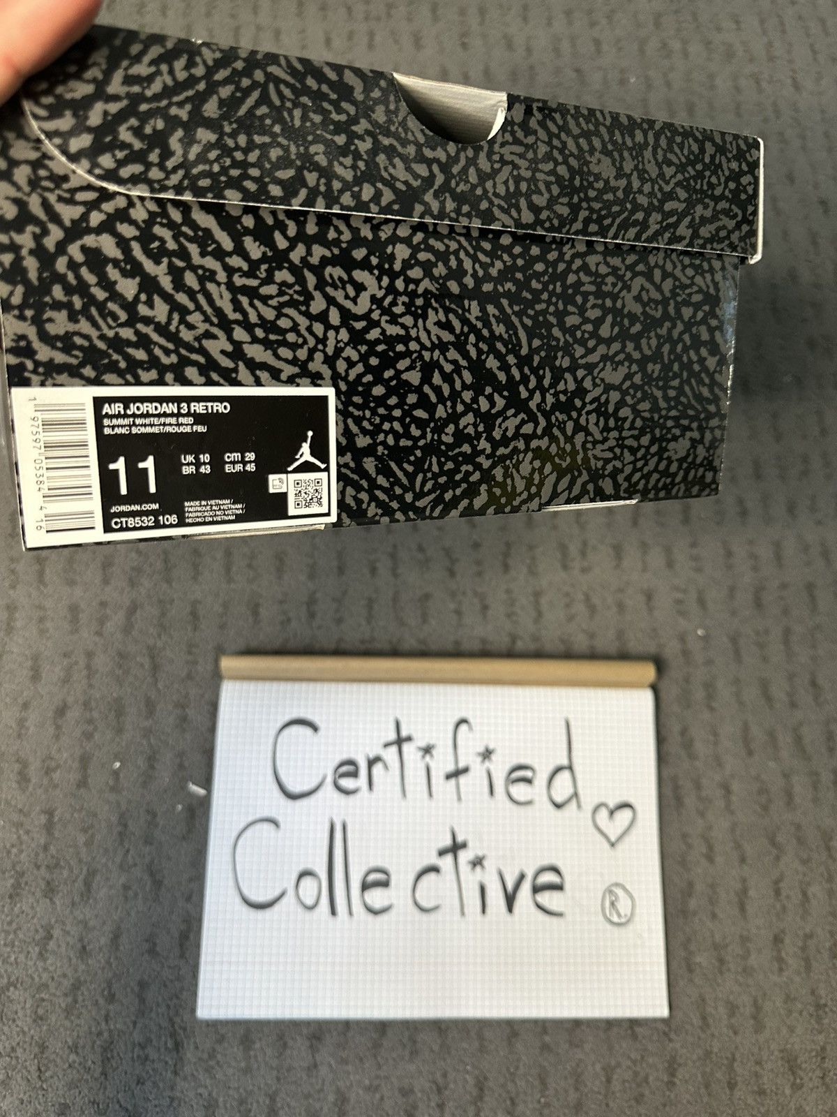 Jordan Brand × Nike Air Jordan 3 Retro Size US 11 / EU 44 - 8 Thumbnail