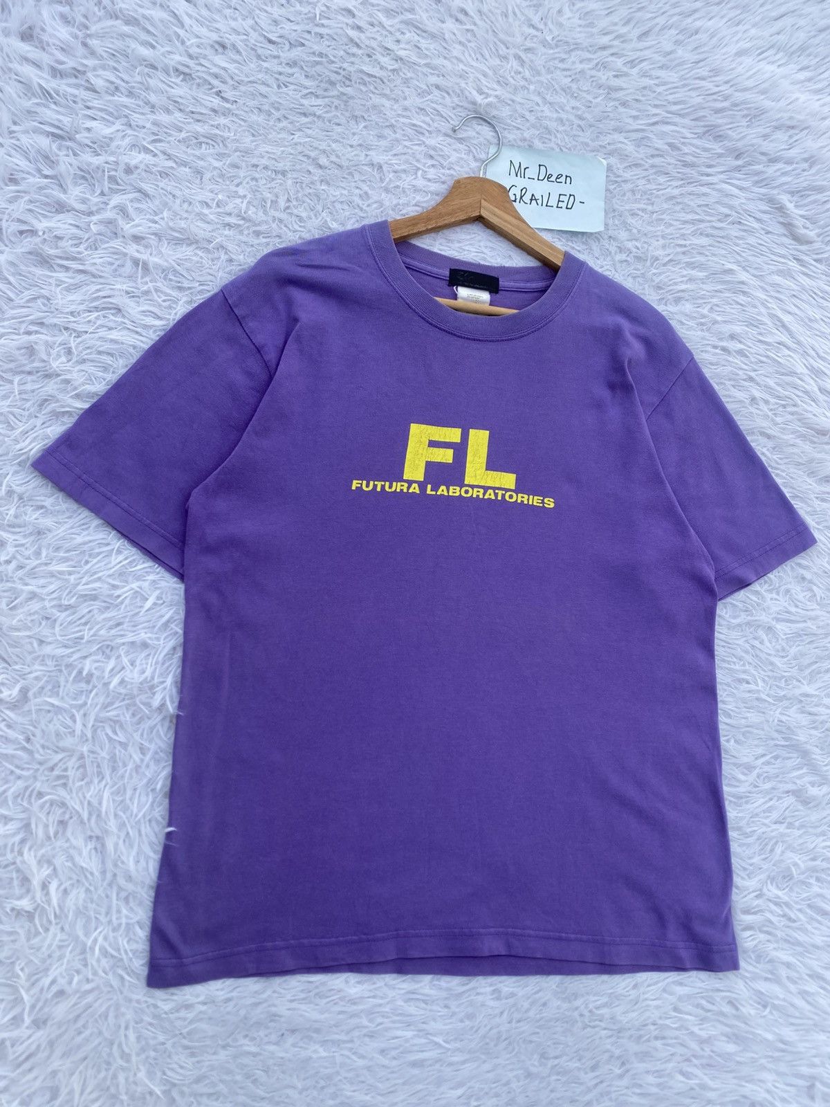 Futura Rare Vintage Futura Laboratories FL Purple Tshirt Size US M / EU 48-50 / 2 - 3 Thumbnail