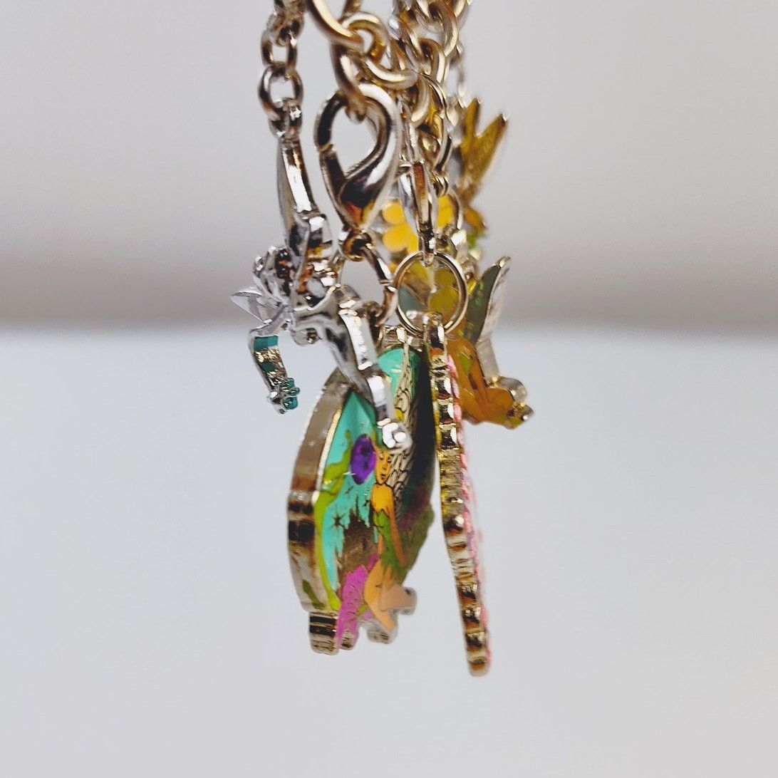 Disney Disney Tinker Bell 6 Charm Silver-Toned Bracelet Size ONE SIZE - 6 Thumbnail