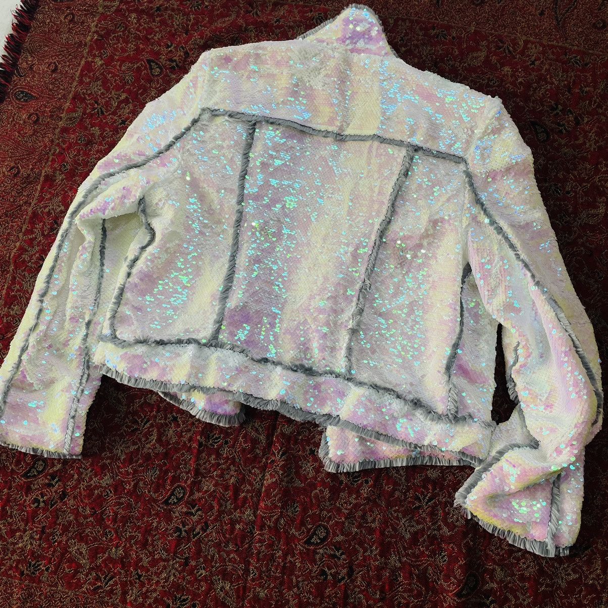 Other Reversible Sequins Double Collar Jacket Size M / US 6-8 / IT 42-44 - 6 Thumbnail
