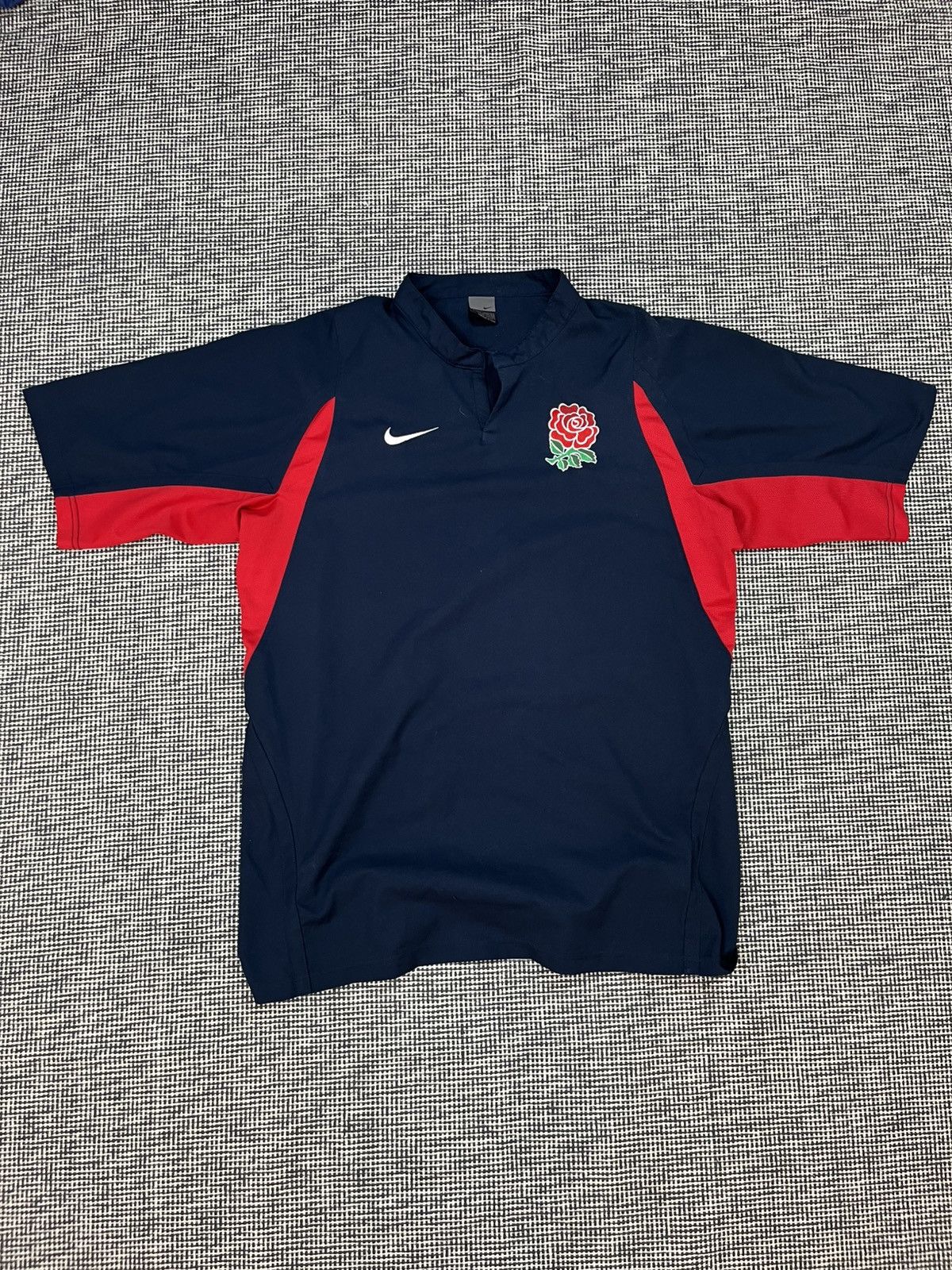 Nike × Vintage Vintage 00s Nike England rugby union jersey shirt Size US L / EU 52-54 / 3 - 1 Thumbnail