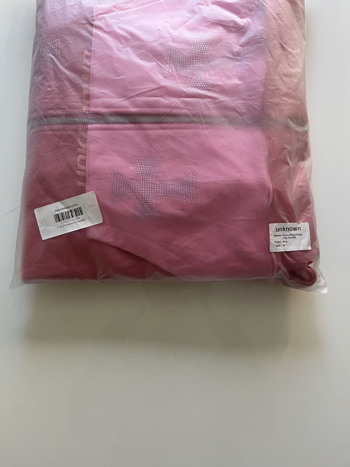 Unknown London Pink Rhinestone Hoodie Size US XL / EU 56 / 4 - 8 Thumbnail