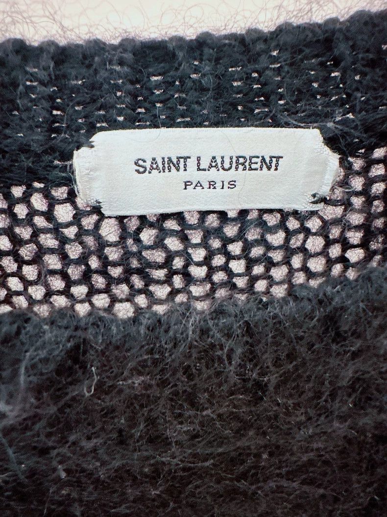 Saint Laurent Paris Saint Laurent Paris Black signature logo sweater Size US XS / EU 42 / 0 - 3 Thumbnail