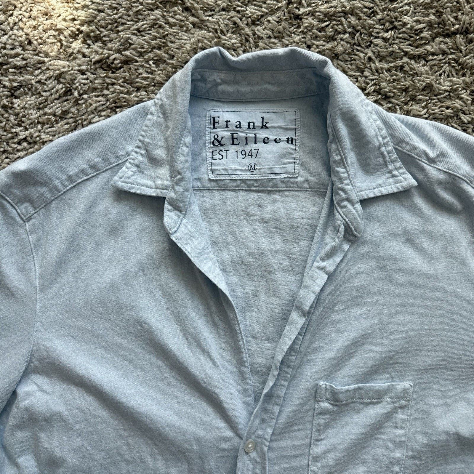 Frank & Eileen Frank & Eileen Button Up Shirt Light Blue Cotton LabeileenHJ Size M / US 6-8 / IT 42-44 - 2 Thumbnail