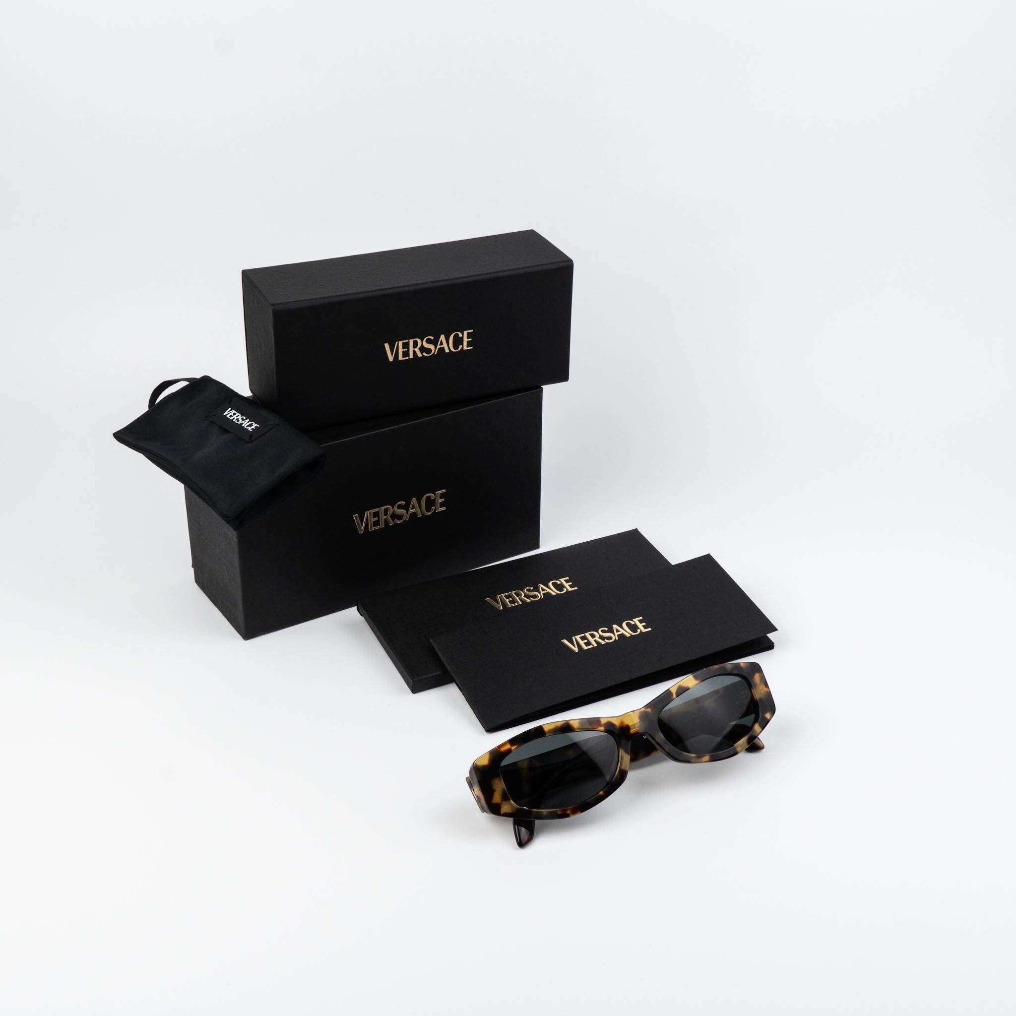 Versace Versace Women Sunglasses Oval VE4487 777/87 NEW AUTHENTIC Size ONE SIZE - 9 Thumbnail
