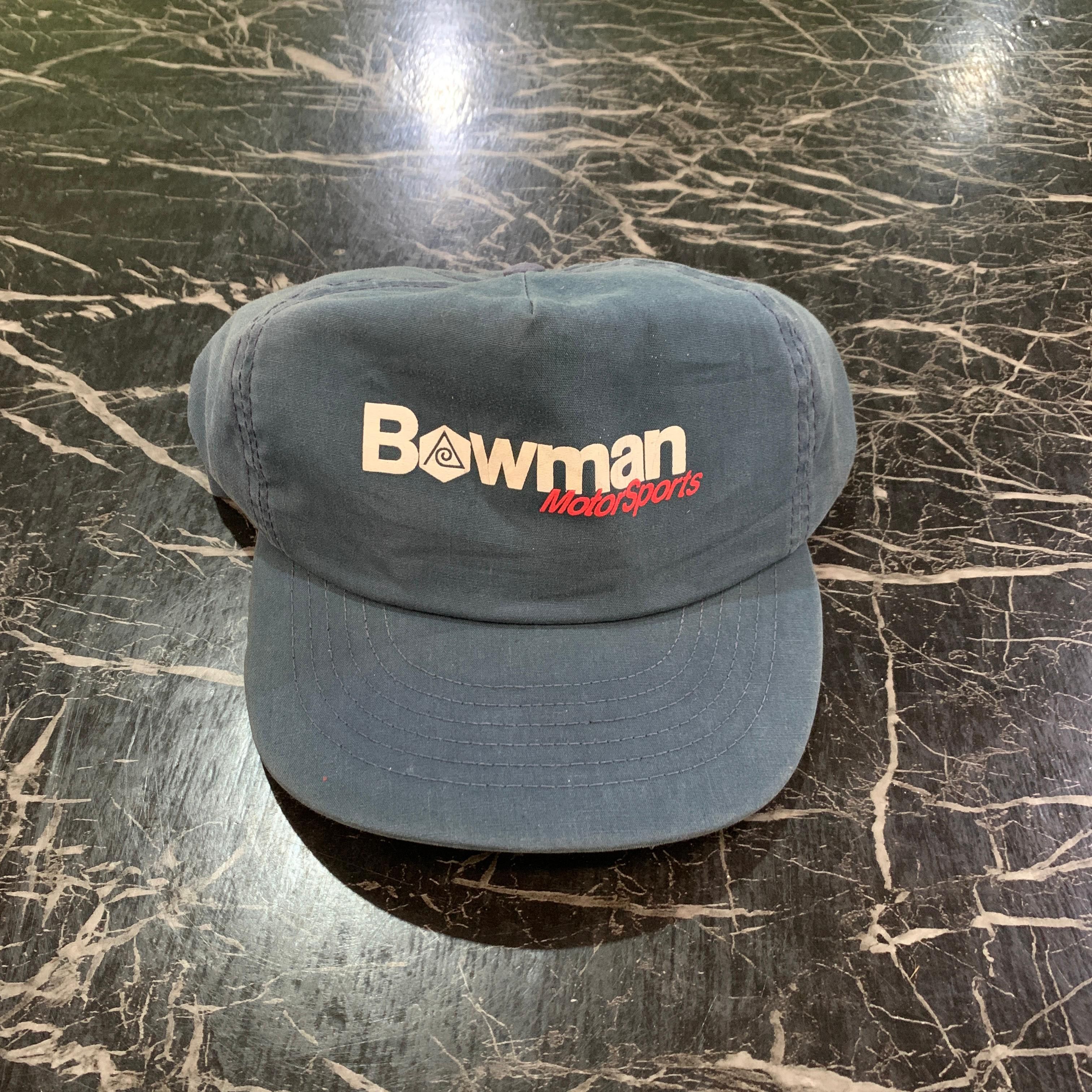 Vintage 💥Vintage Bowman Motor Sports Hat Size ONE SIZE - 1 Thumbnail