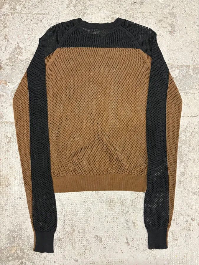 Dries Van Noten 2010s Dries Van Noten Black & Brown Perfored Sweater Size US S / EU 44-46 / 1 - 4 Thumbnail