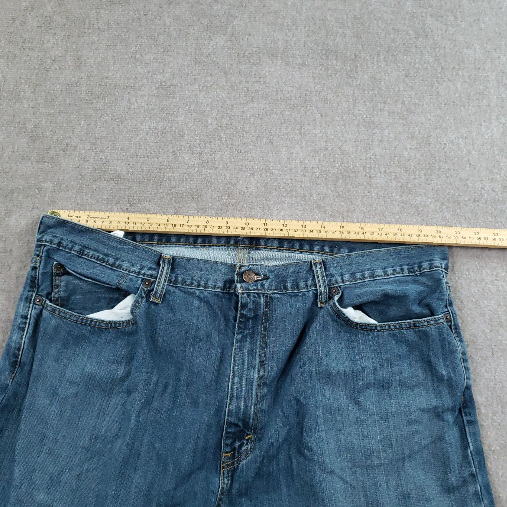 Levi's Levi's 559 Jeans Men 40x32 Blue Denim Relaxed Straight Leg Casual Classic Jeans Size US 40 / EU 56 - 6 Thumbnail