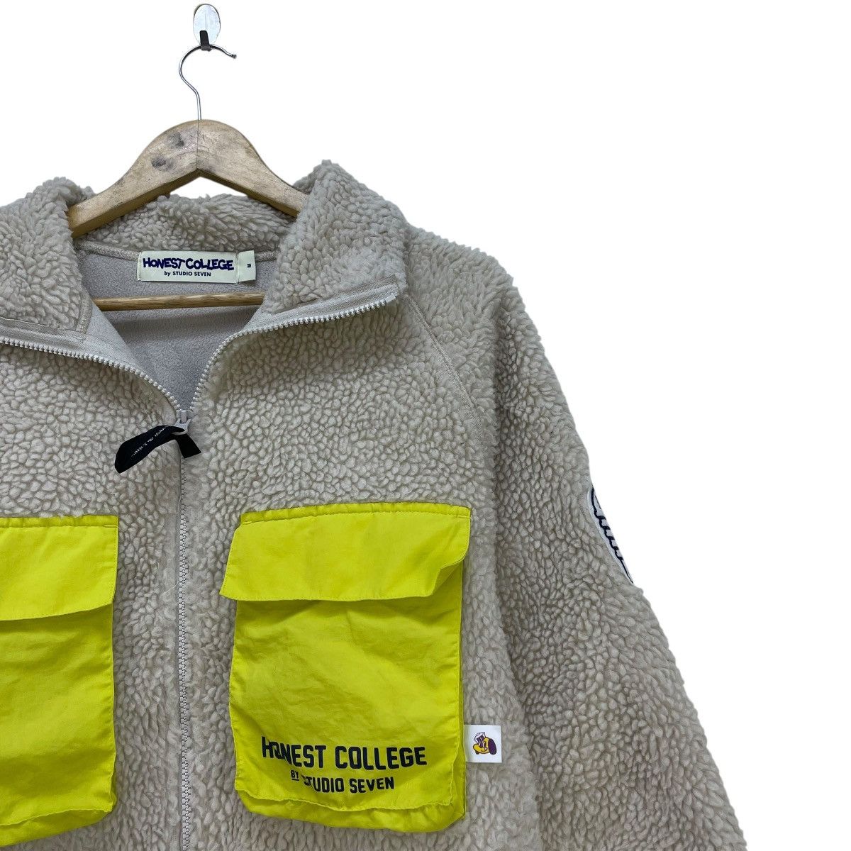 Mountain Research 💥Vintage Honest By StudioSeven Cream Fleece Deep Pile Jacke Size US M / EU 48-50 / 2 - 4 Thumbnail
