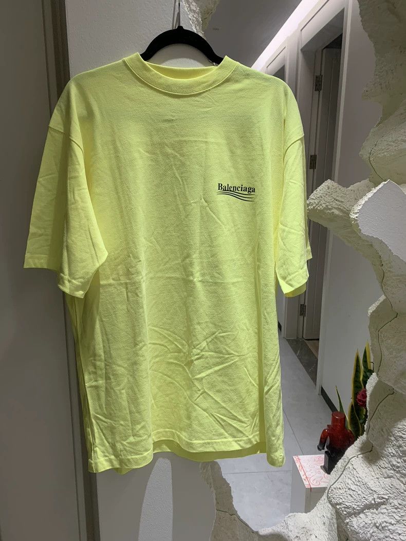 Balenciaga Balenciaga Yellow Coke Short Sleeve S Size US S / EU 44-46 / 1 - 1 Thumbnail