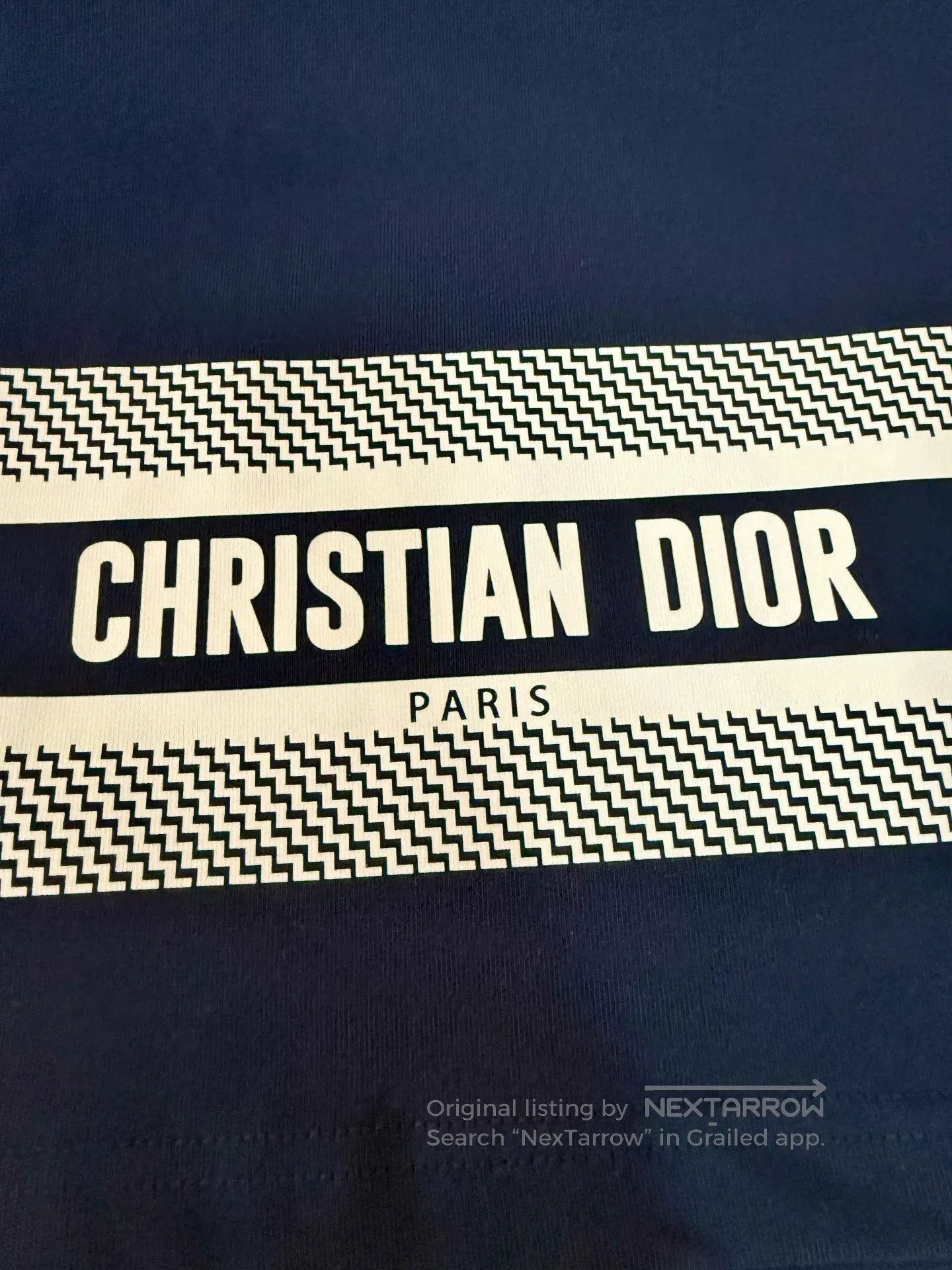 Dior Dior Navy Short-Sleeve T-Shirt. Size US M / EU 48-50 / 2 - 4 Thumbnail