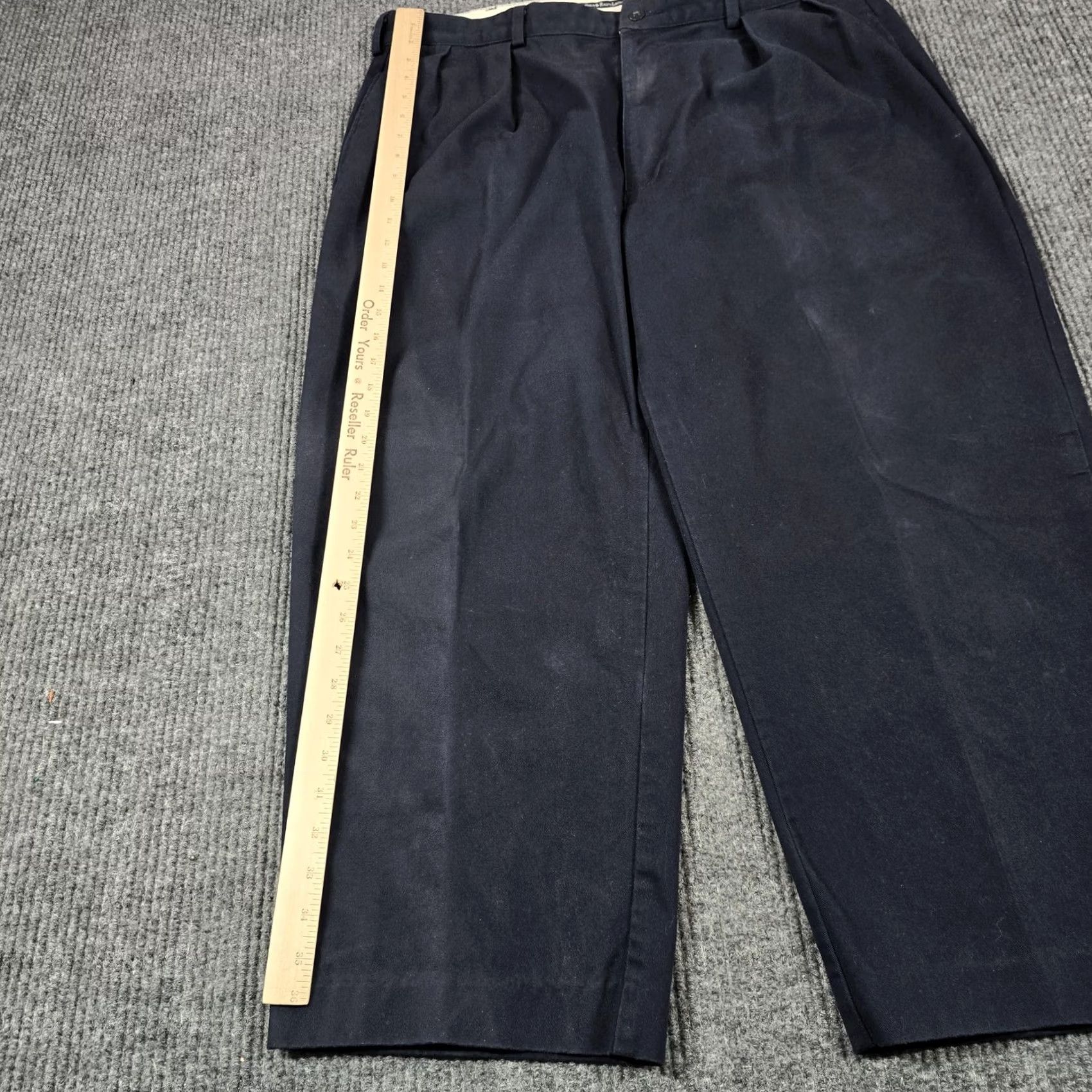 Polo Ralph Lauren Polo Ralph Lauren Pants Mens 37x24 Blue Pleated Classic Fit Chino Made USA Size US L / EU 52-54 / 3 - 6 Thumbnail