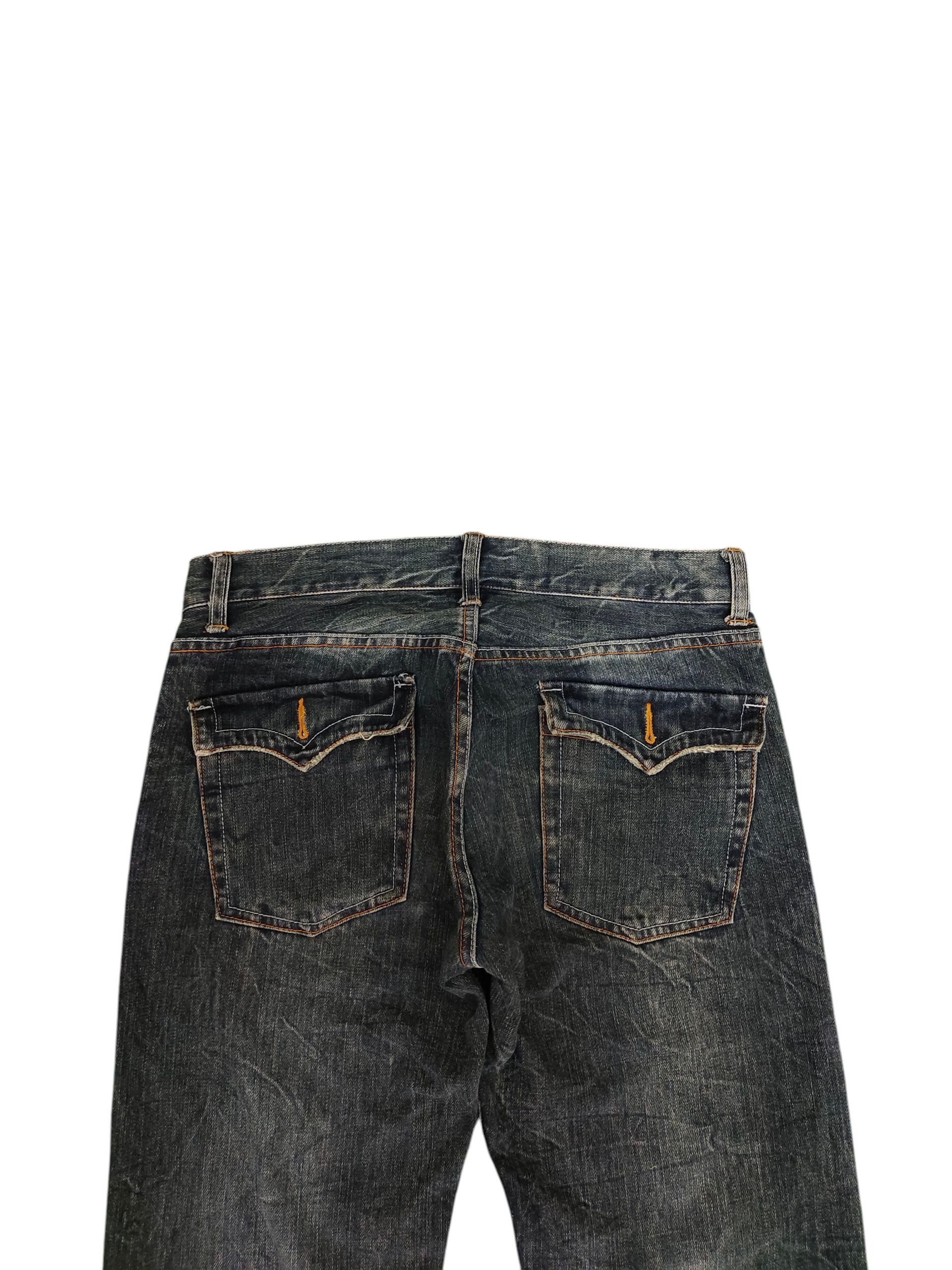 Hysteric Glamour × Undercover Japanese Brand Root Three Clawmark Distress Faded Jeans Size US 32 / EU 48 - 9 Thumbnail