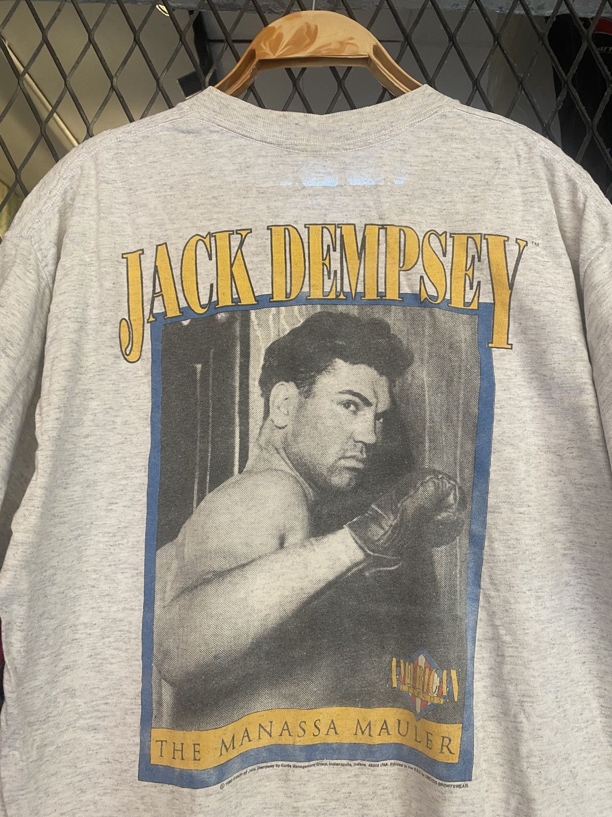 Vintage Vtg 90s Jack Dempsey American Legend Boxer T shirt Size US L / EU 52-54 / 3 - 1 Thumbnail