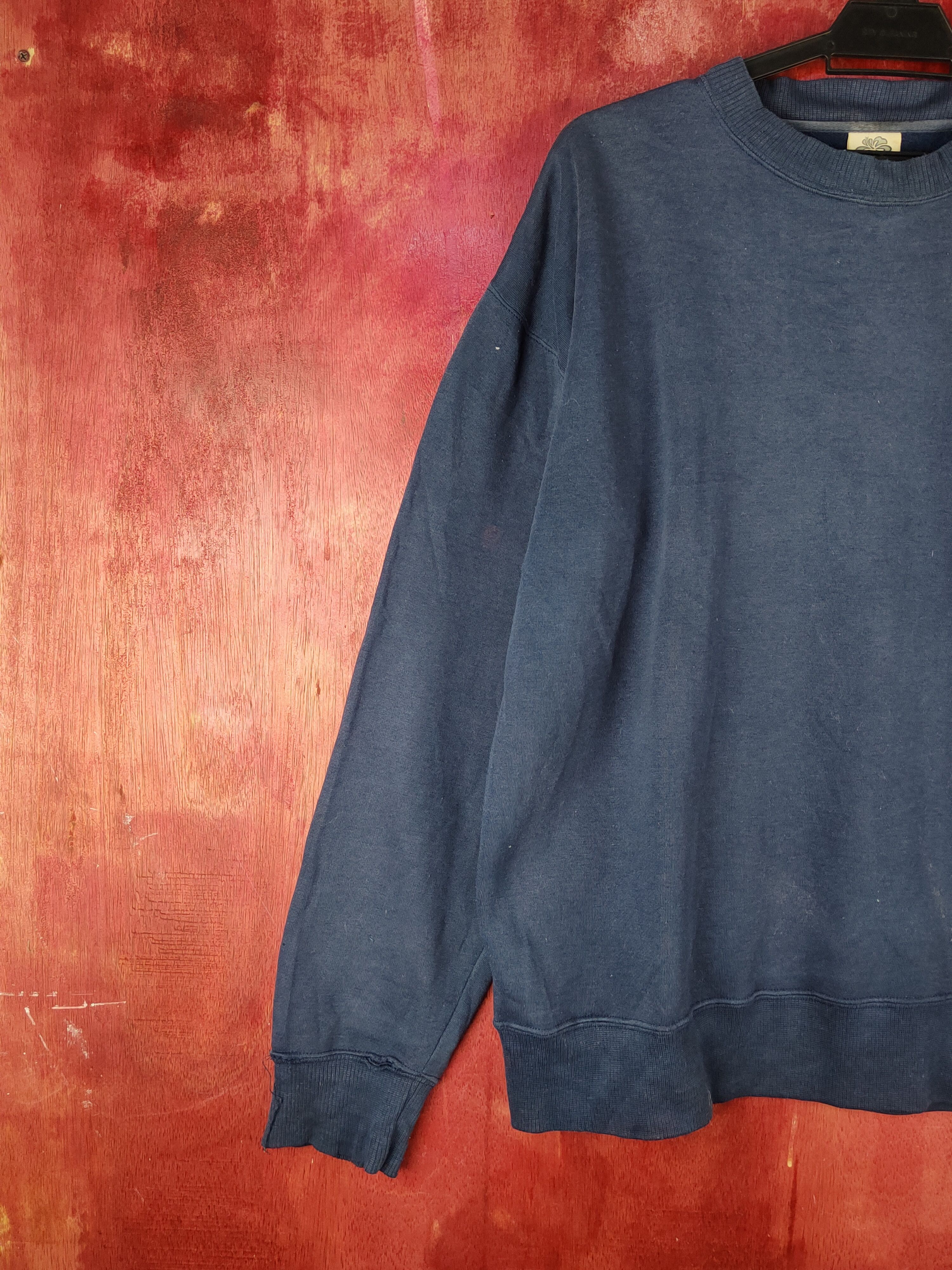 Japanese Brand × Vintage Thirdwave surf vintage Dark Blue Sweatshirts #S2044 Size US L / EU 52-54 / 3 - 3 Thumbnail