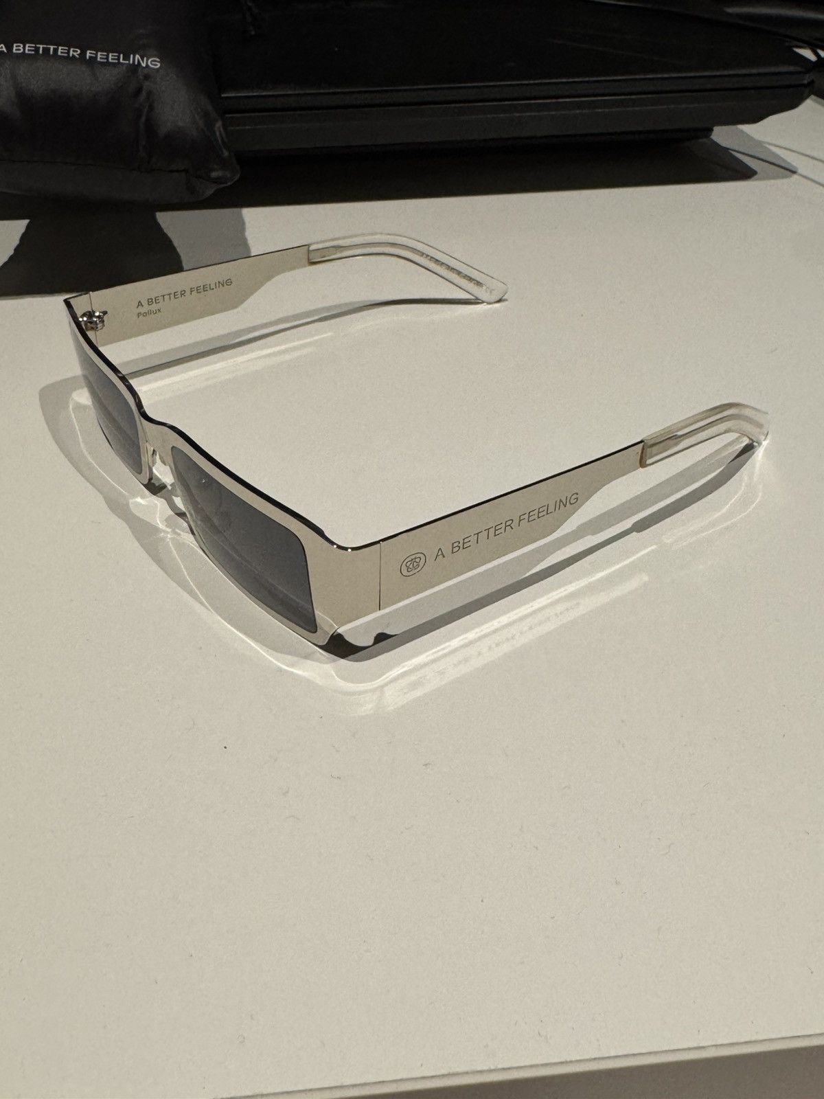 A Better Feeling POLLUX POLISHED STEEL silver metallic sunglasses Size ONE SIZE - 2 Thumbnail