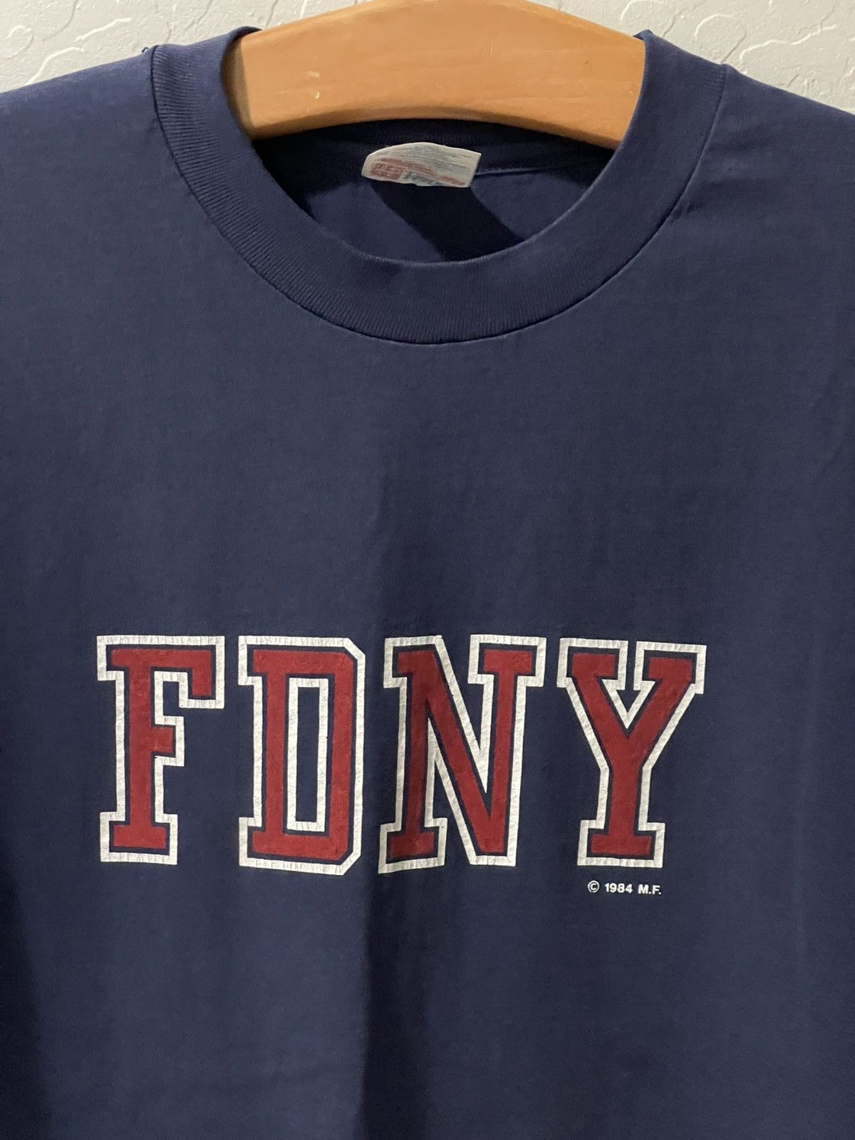 Hanes Vintage New York Fire Department FDNY SS Shirt Size Large Size US L / EU 52-54 / 3 - 2 Thumbnail