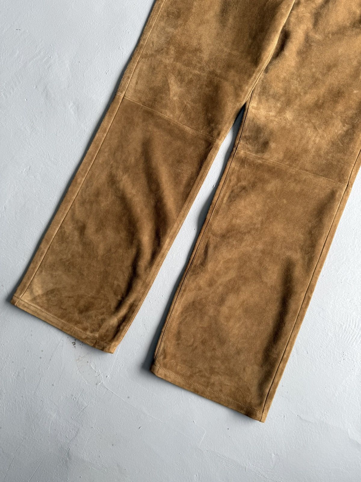 Louis Vuitton × Marc Jacobs Louis Vuitton - Goatskin Suede Damier Pants Size US 36 / EU 52 - 3 Thumbnail