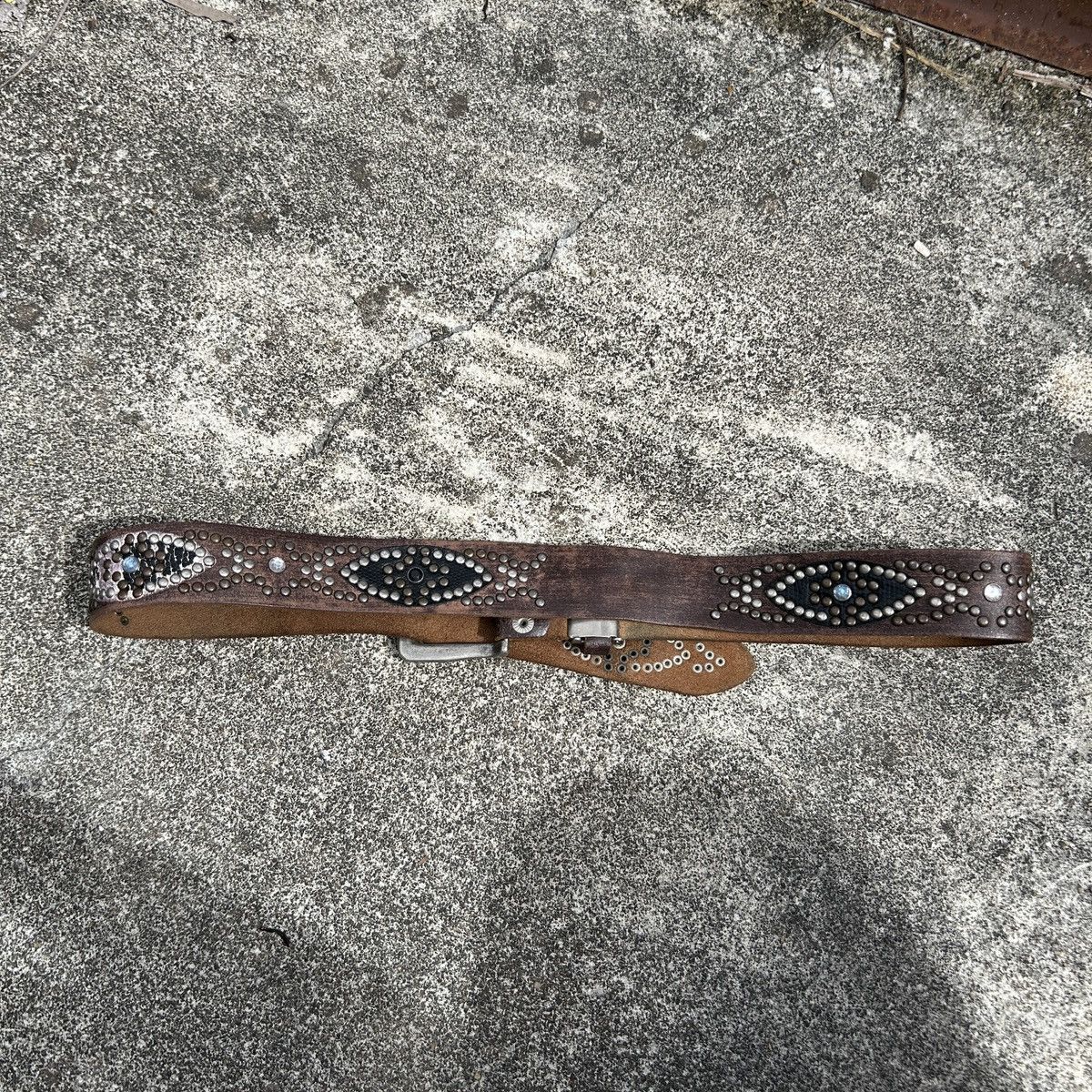 Vintage Vintage studded leather belt (Kapital Style) Size ONE SIZE - 16 Thumbnail