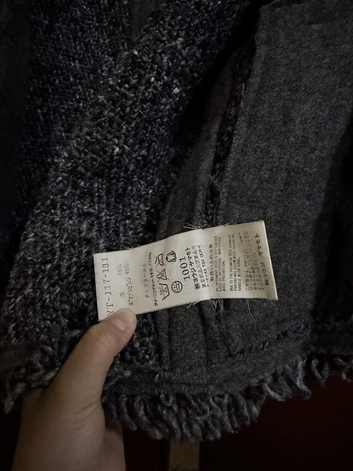 Yohji Yamamoto Y’s Yohji Yamamoto Distressed Batwing Wool Knit Jacket Size US M / EU 48-50 / 2 - 11 Thumbnail