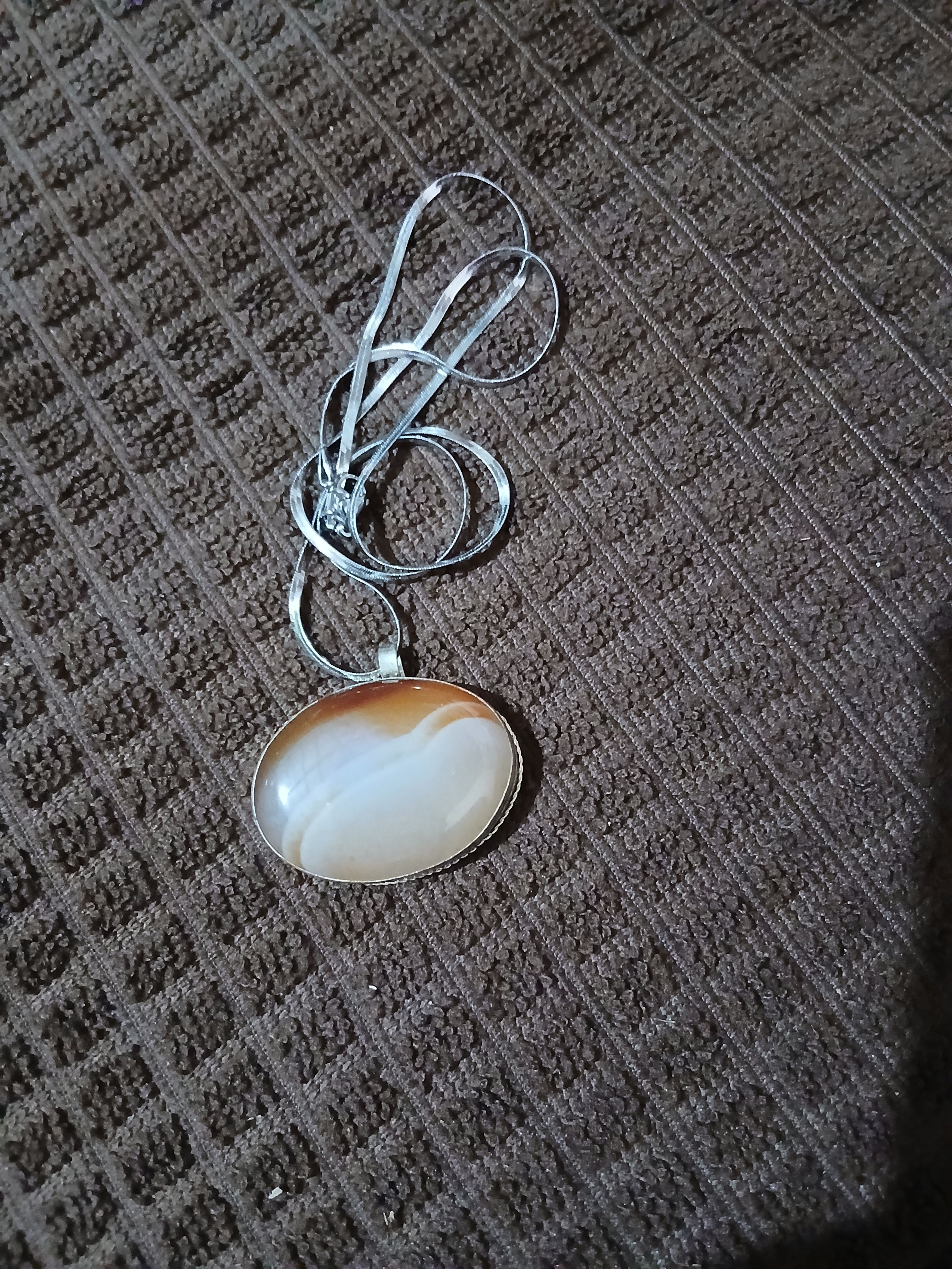 Other Creamy White Gemstone Pendant Size ONE SIZE - 4 Thumbnail
