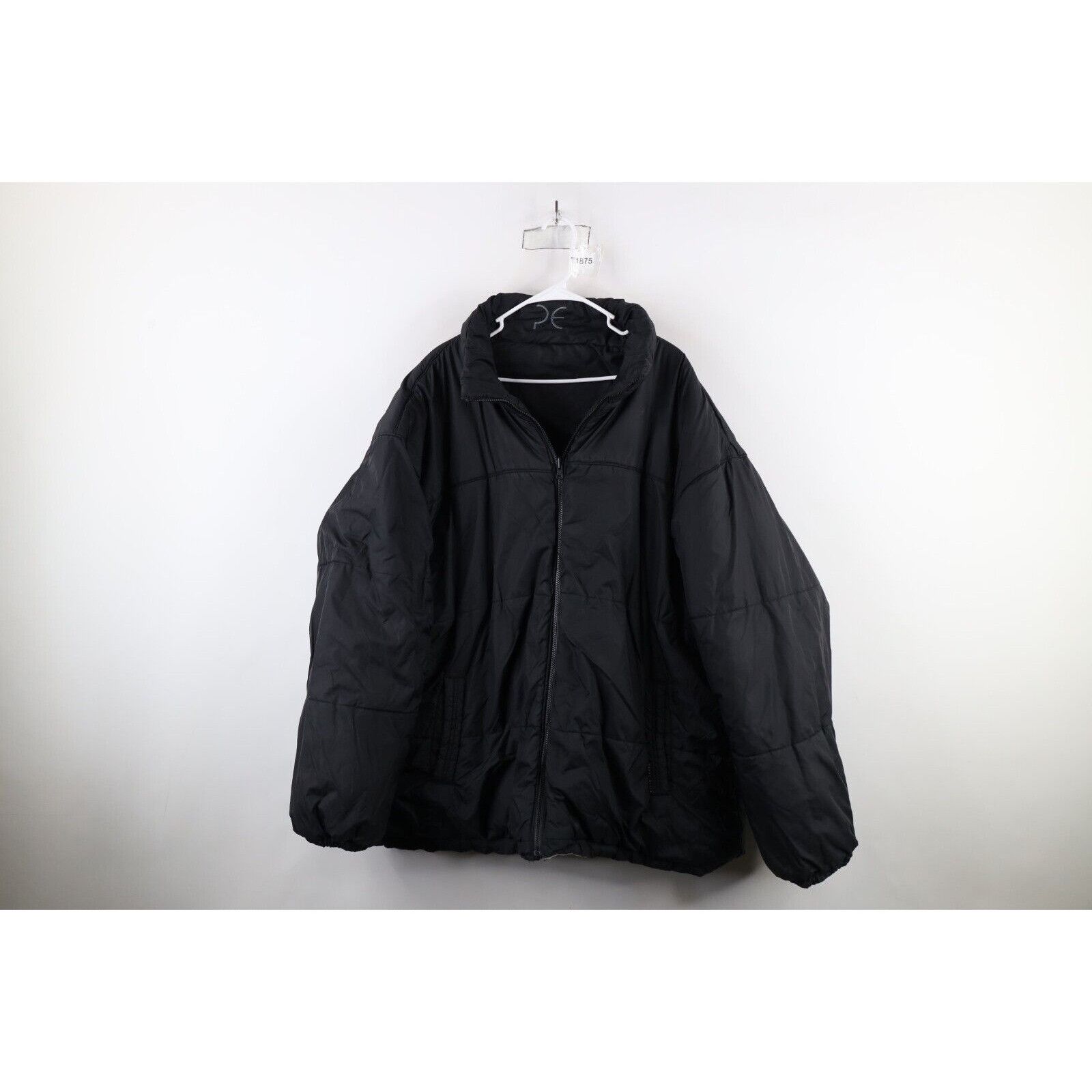 Perry Ellis × Vintage Vintage 90s Perry Ellis Faded Reversible Puffer Jacket 4XL Size US XXL / EU 58 / 5 - 17 Thumbnail
