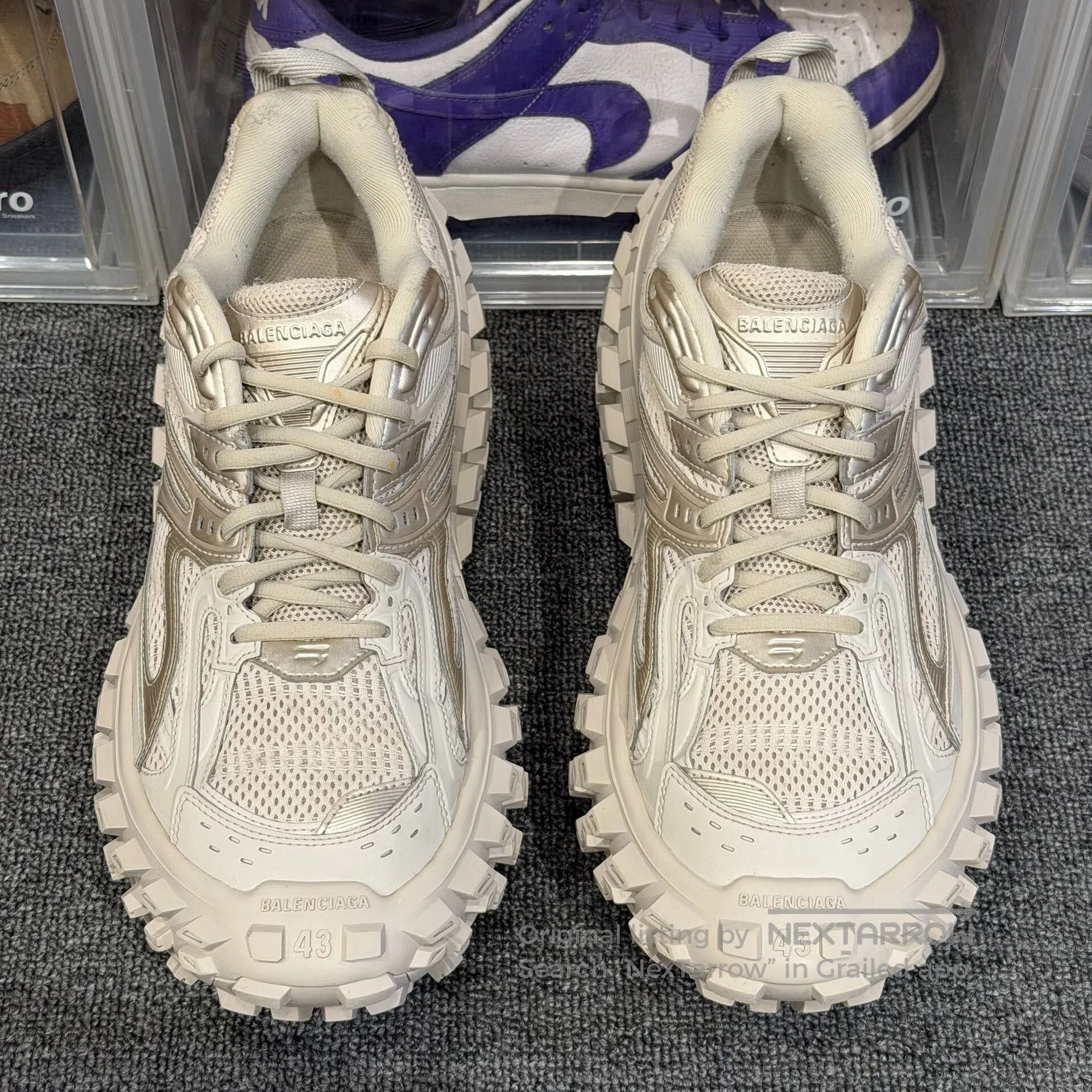 Balenciaga Balenciaga Tire Sneakers in Beige Size 43. Size US 10 / EU 43 - 3 Thumbnail