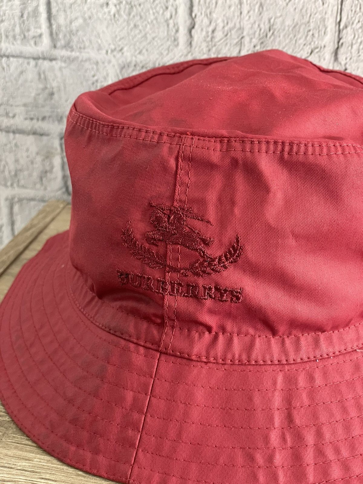 Burberry Vintage 90’s Burberry Waxed Bucket Hat Size ONE SIZE - 2 Thumbnail