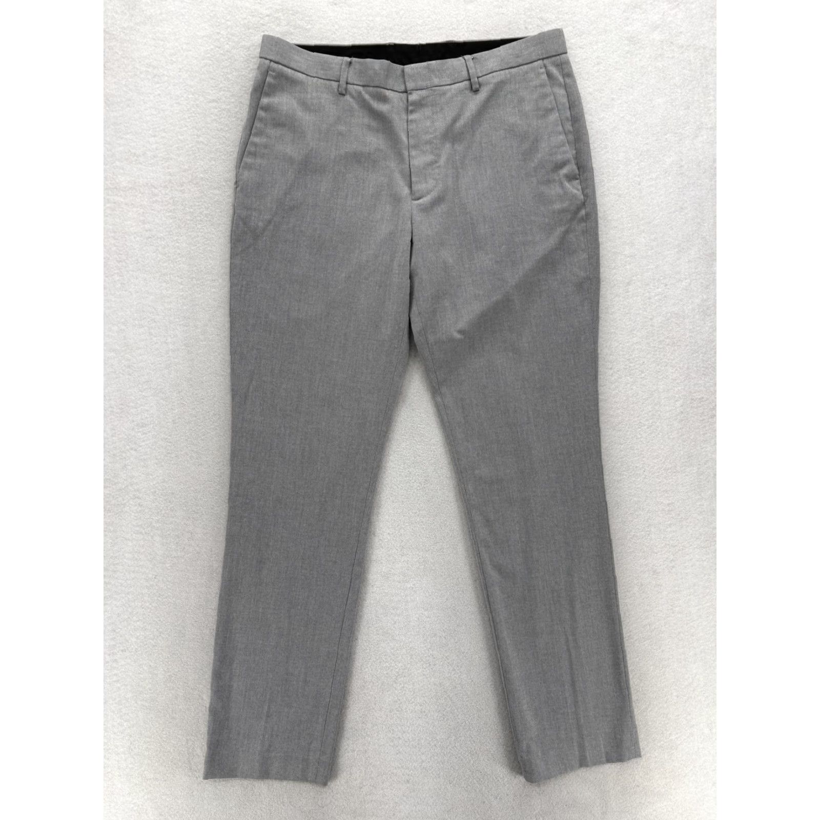 J.Crew J.Crew Ludlow Dress Pants Mens 33x32 Gray Slim Fit Stretch Cotton Blend Business Pants Size US 33 - 2 Thumbnail