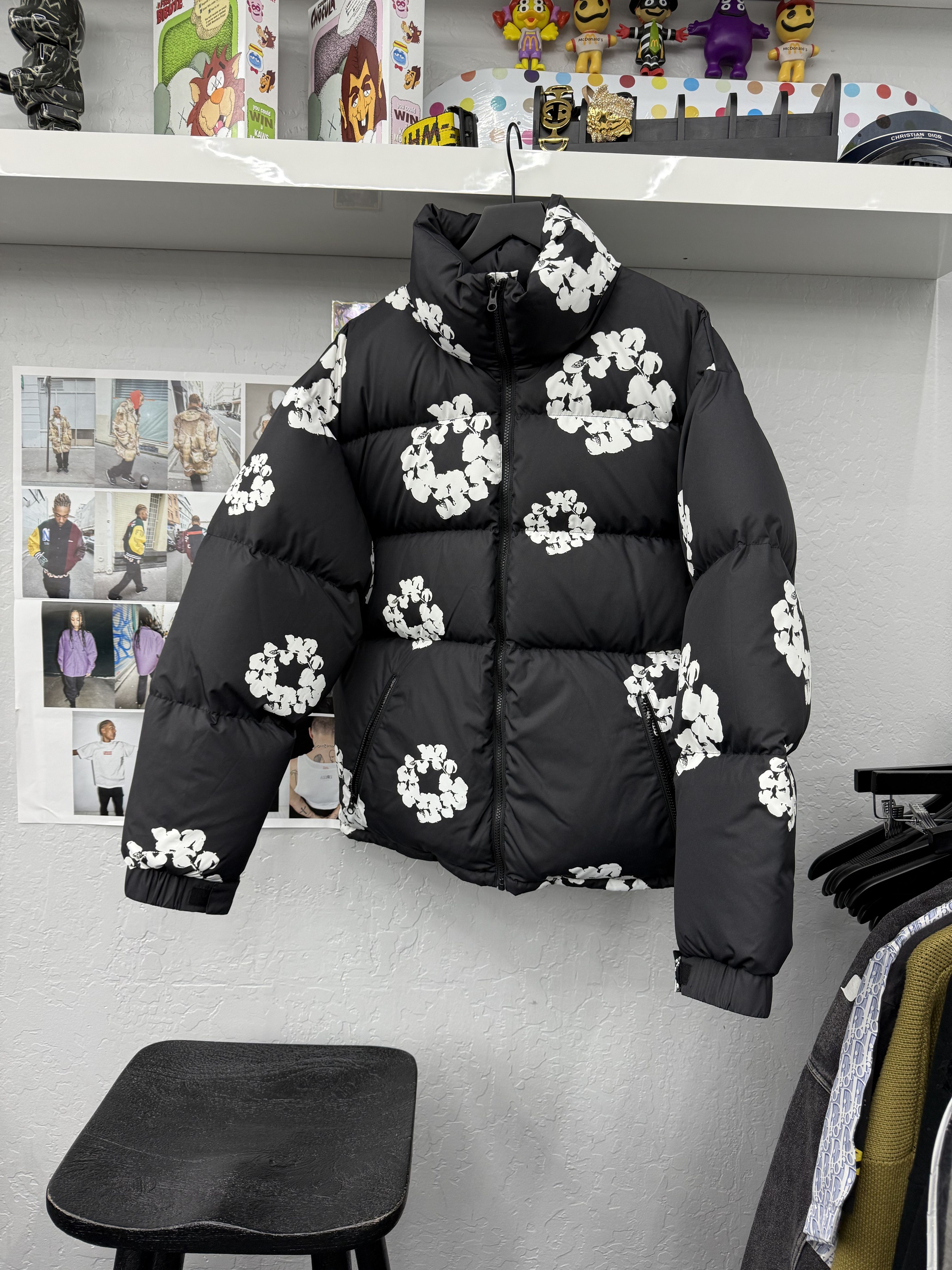 DENIM TEARS STUSSY X DENIM TEARS SUITS CARDIGAN | Grailed