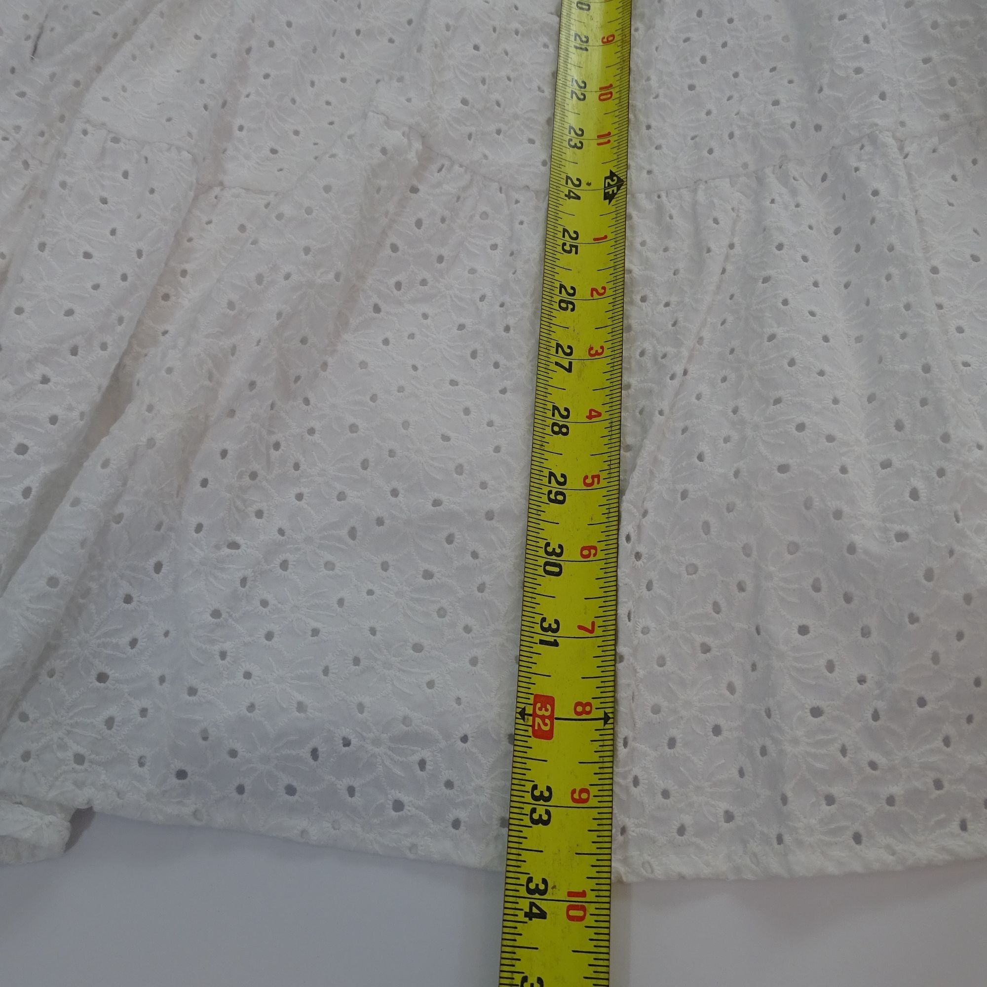 Other Time And Tru White Eyelet Sleeveless Tiered Dress Size M Size M / US 6-8 / IT 42-44 - 12 Thumbnail