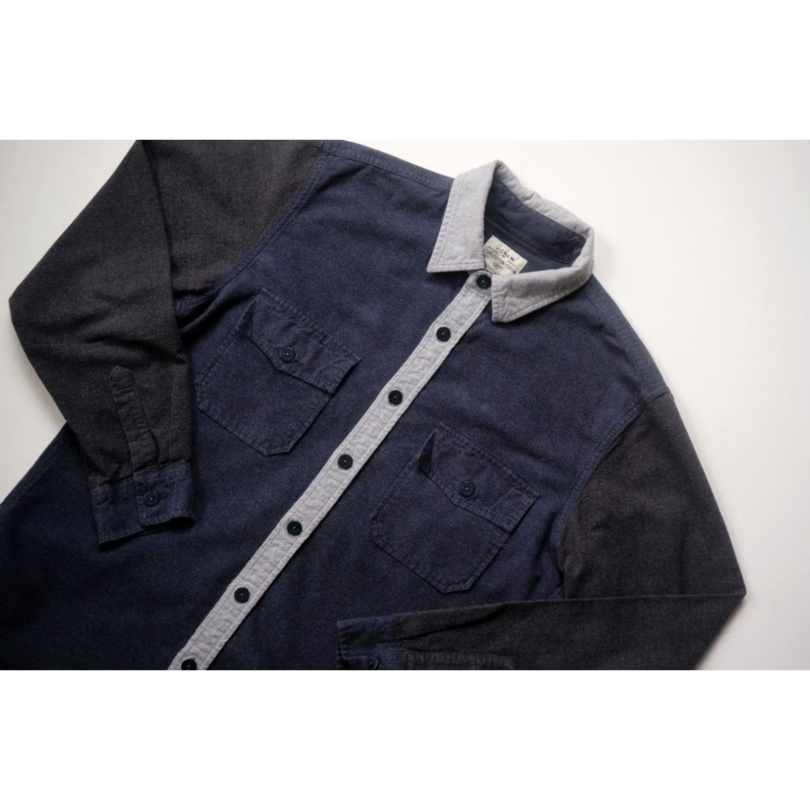 J.Crew VINTAGE J CREW Y2K CASUAL WORK SHIRT Long Sleeve Button Down M Blue Size US M / EU 48-50 / 2 - 5 Thumbnail