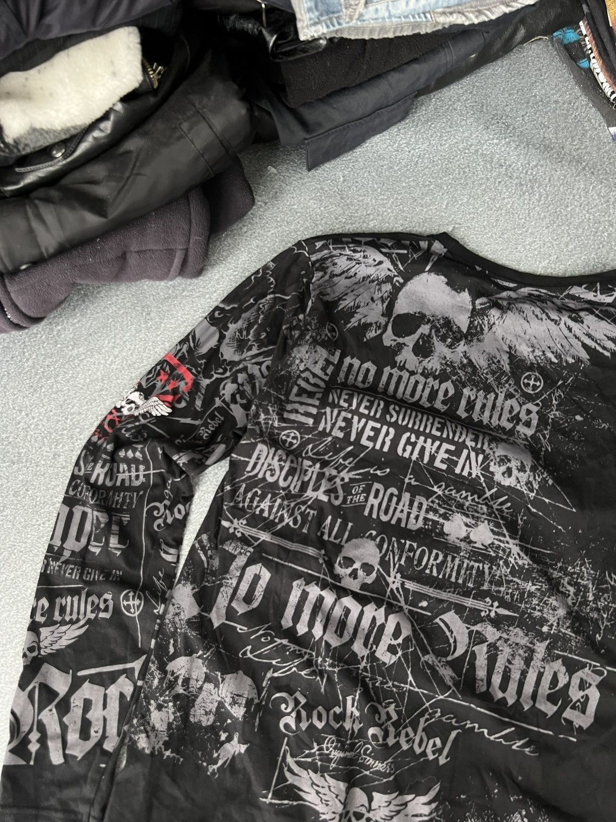 Affliction Y2K affliction style rock rebel long sleeve thermal t-shirt Size US M / EU 48-50 / 2 - 8 Thumbnail