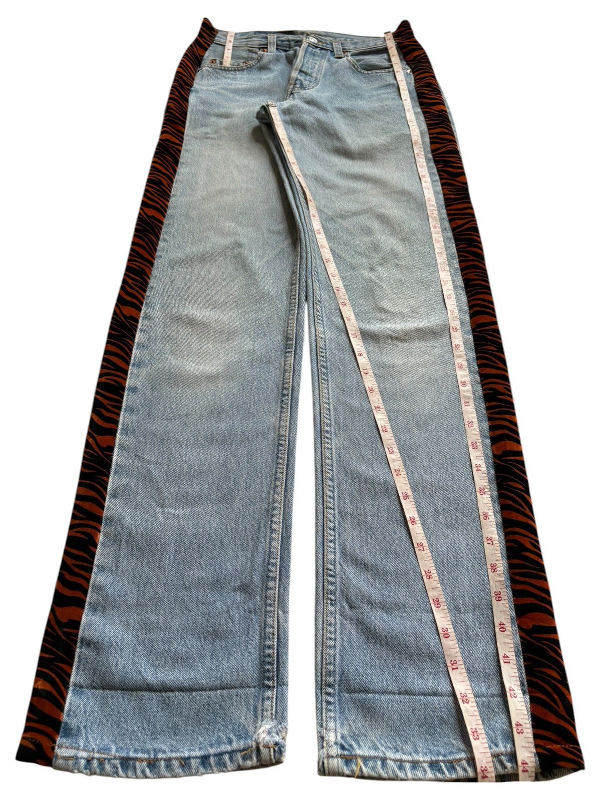 Levi's Vintage 90s Levis 501 Mud Wash Custom Distressed Loose Jeans Size US 29 - 11 Thumbnail