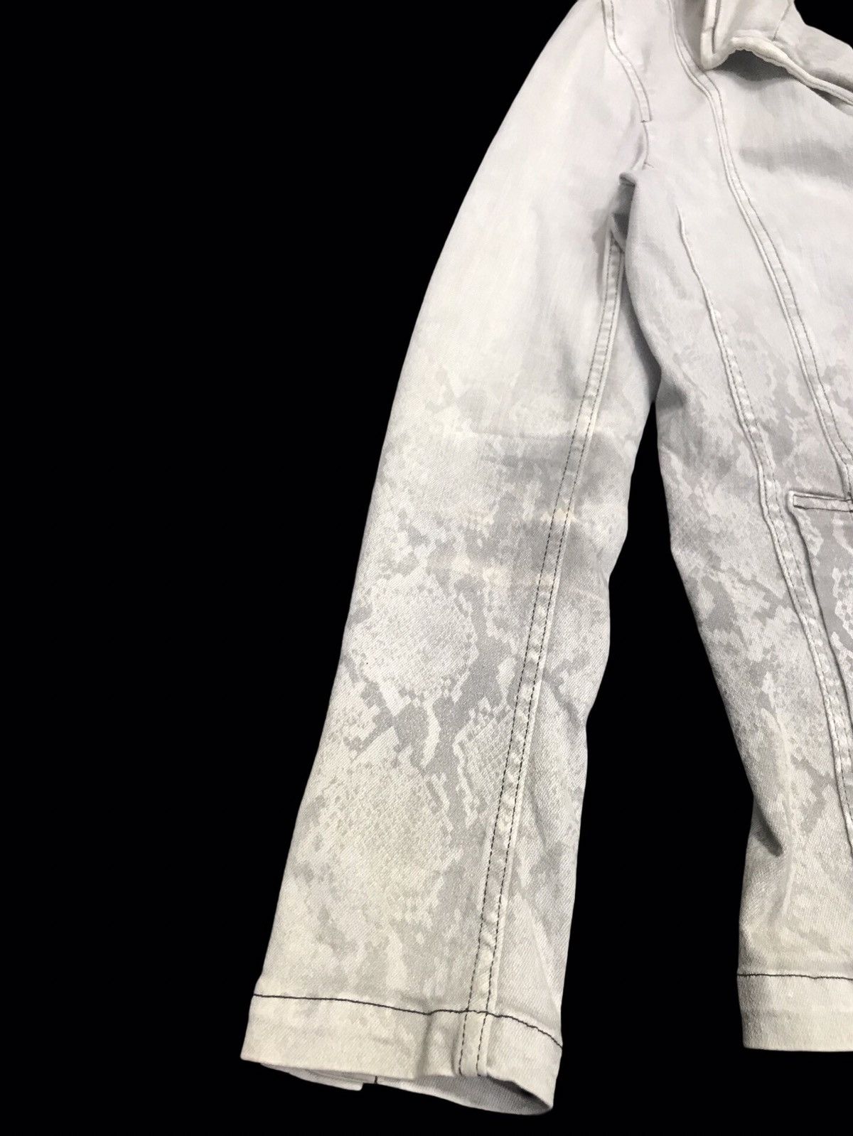 Tornado Mart 💥VERY RARE💥TORNADO MART SNAKESKIN SKINNY FIT JACKET F362 Size S / US 4 / IT 40 - 13 Thumbnail