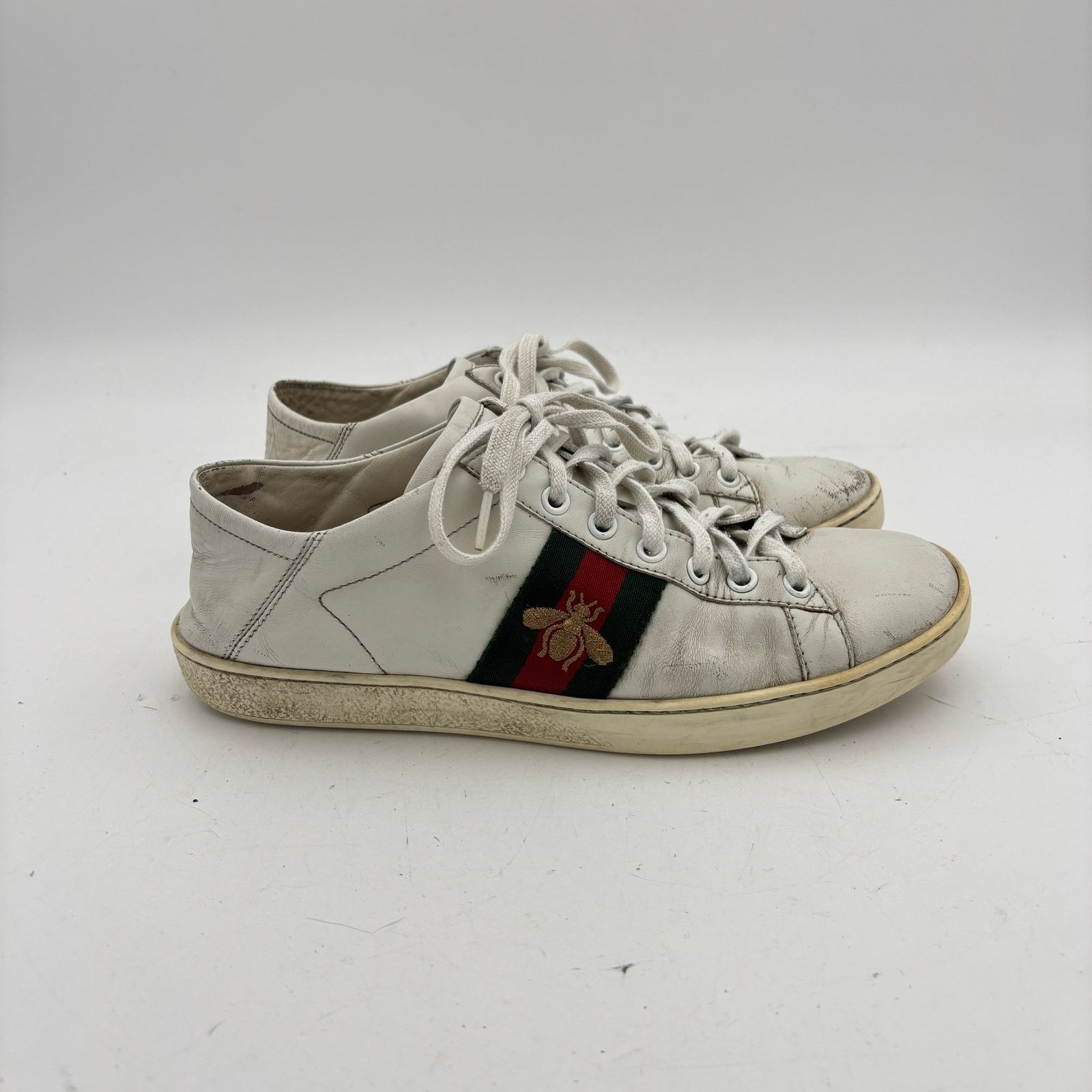 Gucci Gucci Ace Stripe Golden Bee Sneakers Women's 37.5 / 7.5 Size US 7.5 / IT 37.5 - 3 Thumbnail