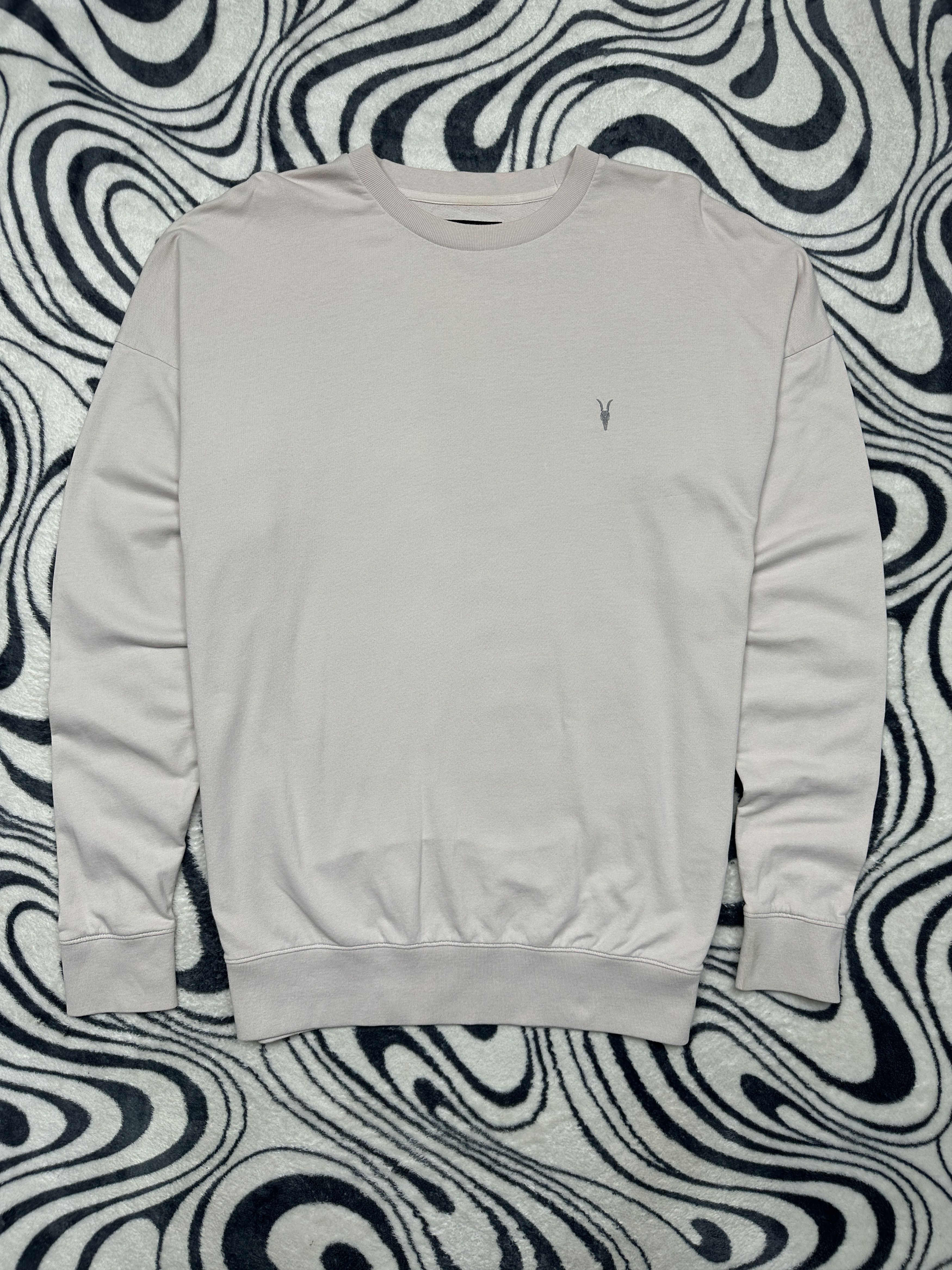 Allsaints Allsaints Mens Negotum Crew Neck Oversized Sweatshirt Size US S / EU 44-46 / 1 - 1 Thumbnail