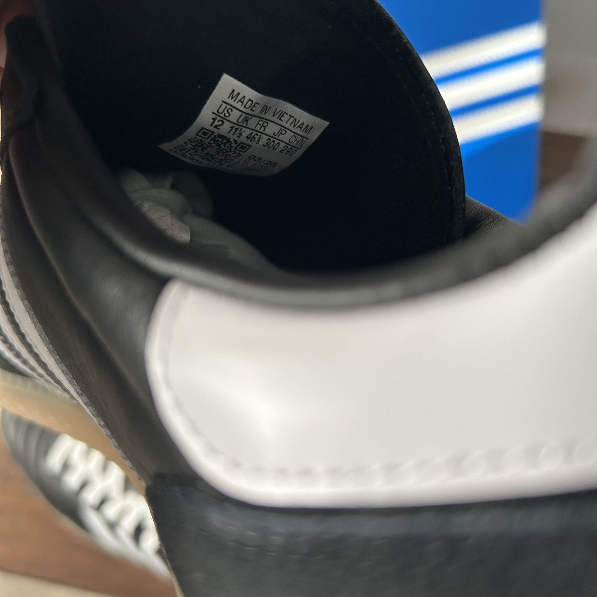 Adidas Adidas Samba JP Black and White Gum Size M12/W13 Size US 12 / EU 45 - 6 Thumbnail