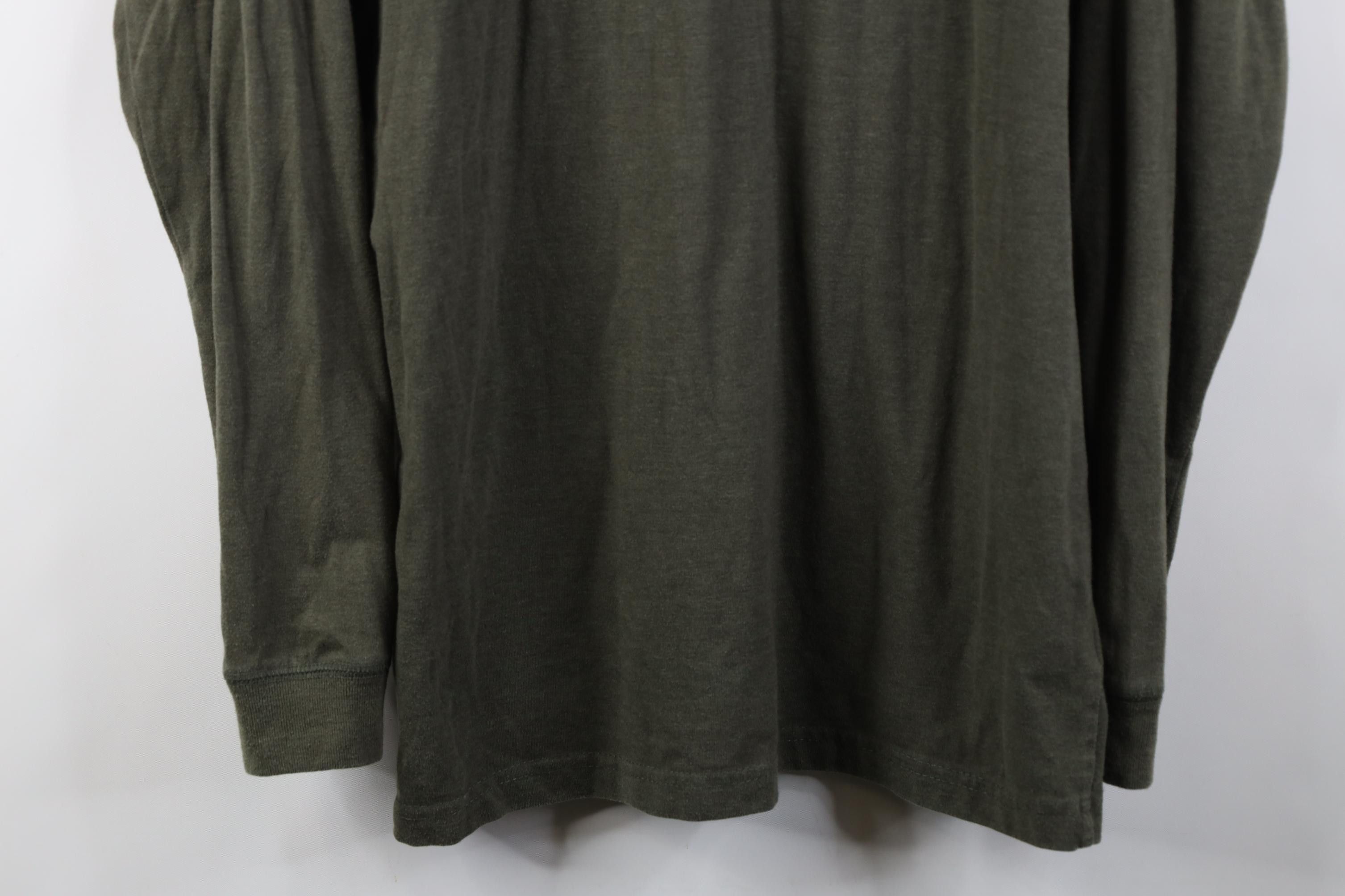 Vintage Vintage 90s Streetwear Knit Long Sleeve Henley T-Shirt Green Size US L / EU 52-54 / 3 - 3 Thumbnail
